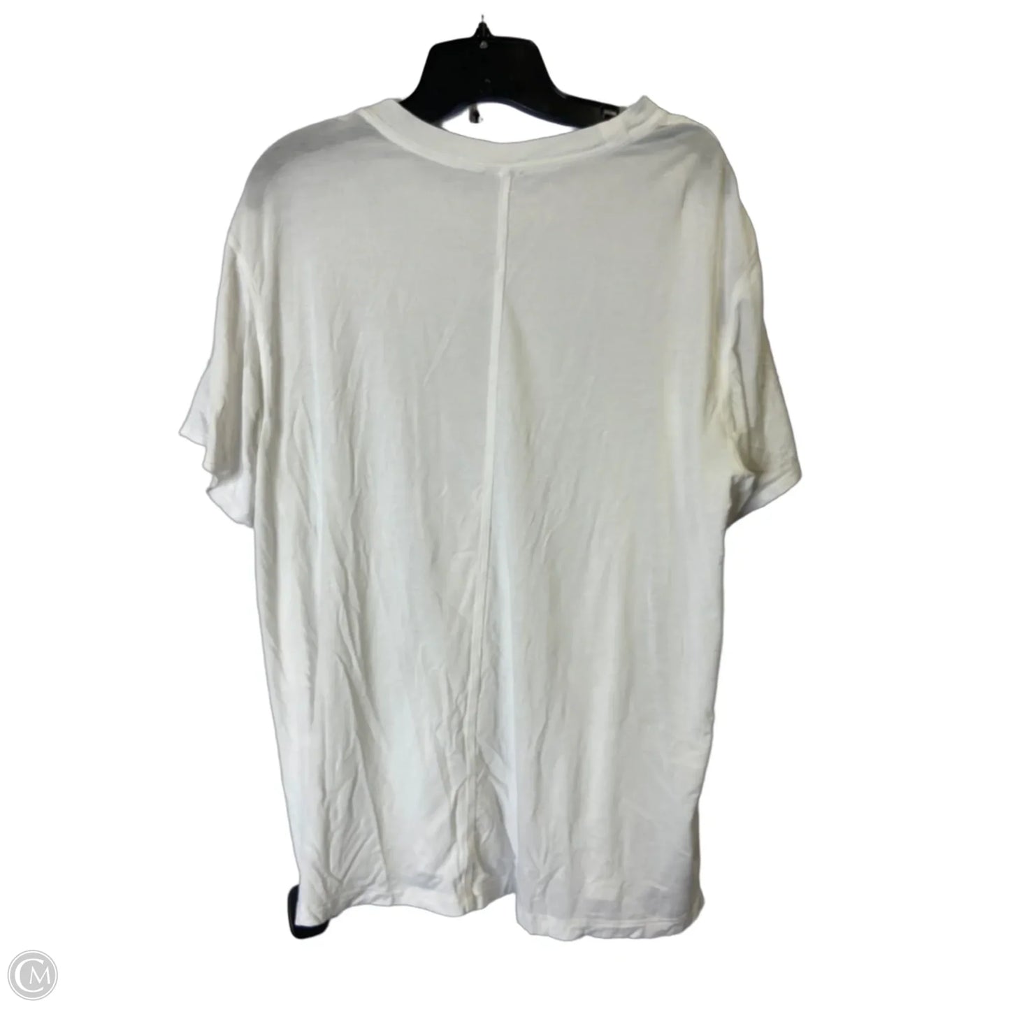 Athletic Top Short Sleeve By Lululemon In White, Size: M