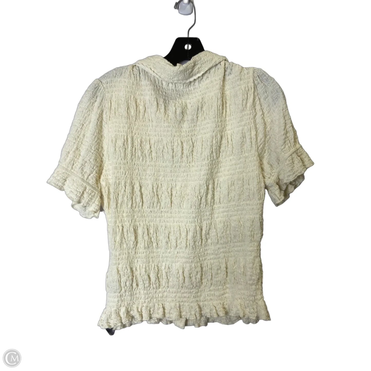 Top Short Sleeve By Umgee In Cream, Size: S