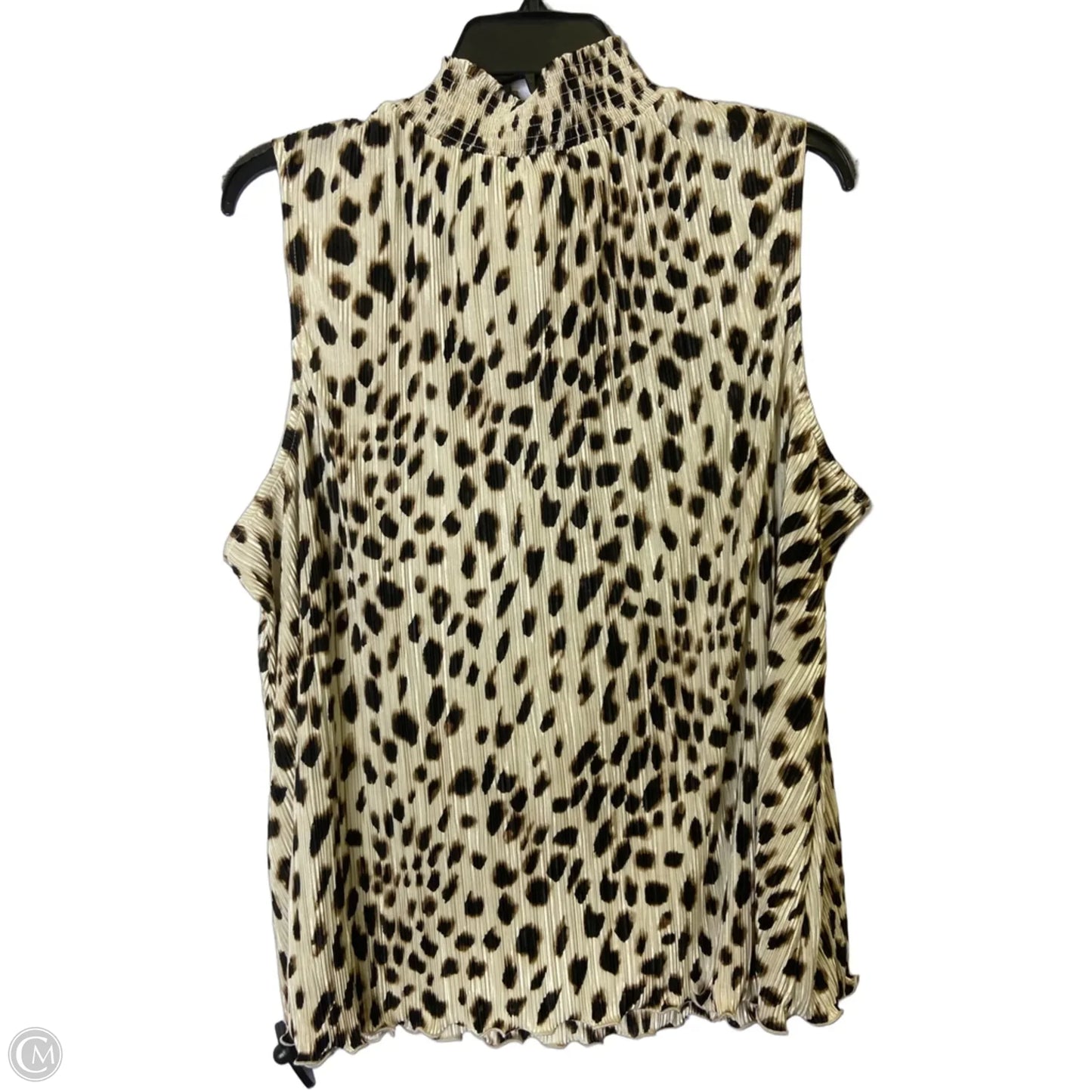 Blouse Sleeveless By Chicos In Animal Print, Size: Xl