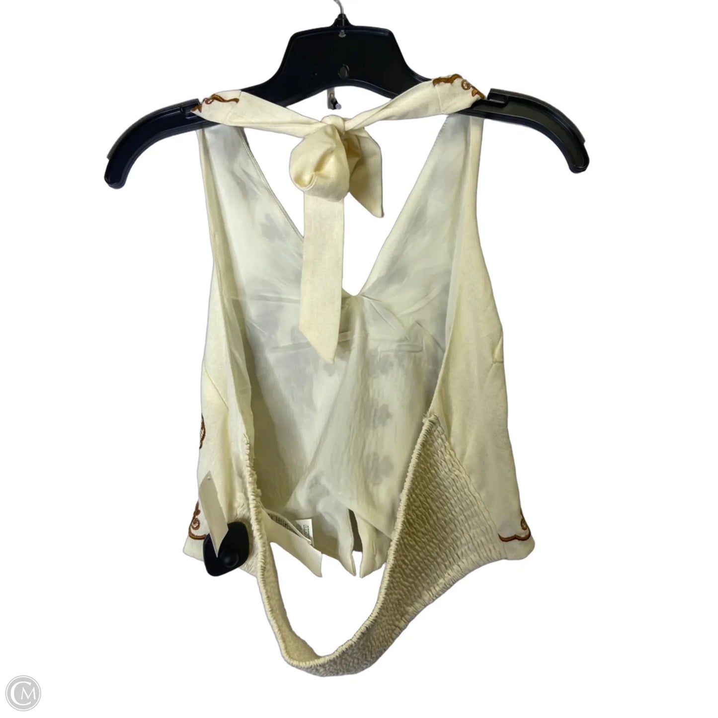 Top Sleeveless By Shein In Cream, Size: Xl