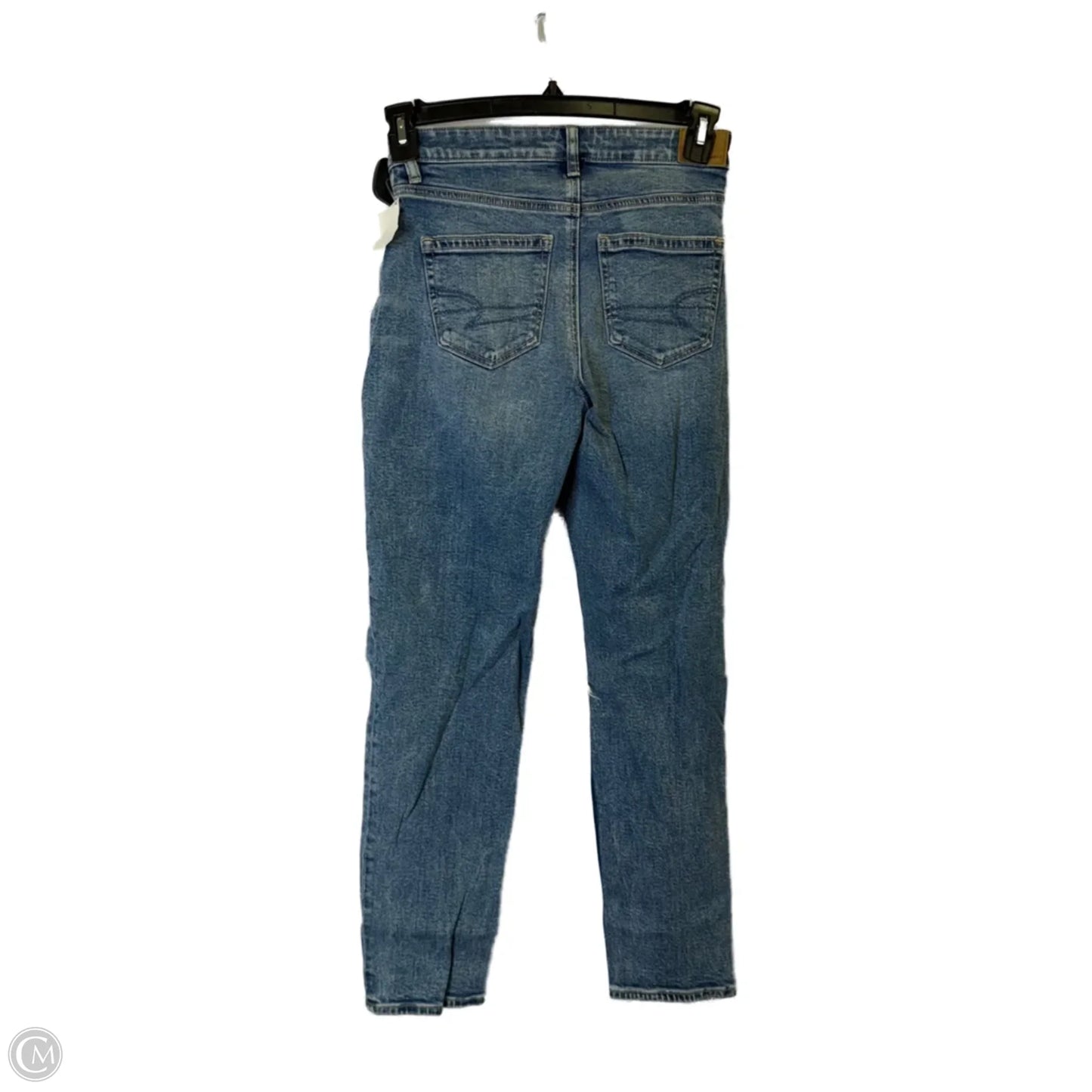 Jeans Straight By American Eagle In Blue Denim, Size: 0
