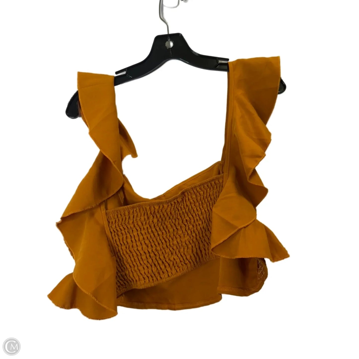 Top Sleeveless By Shein In Orange, Size: 3x