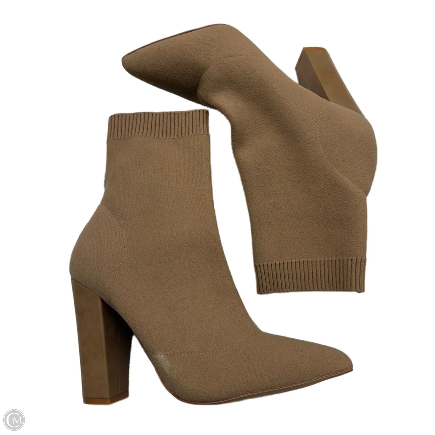 Boots Ankle Heels By Aldo In Brown, Size: 7.5
