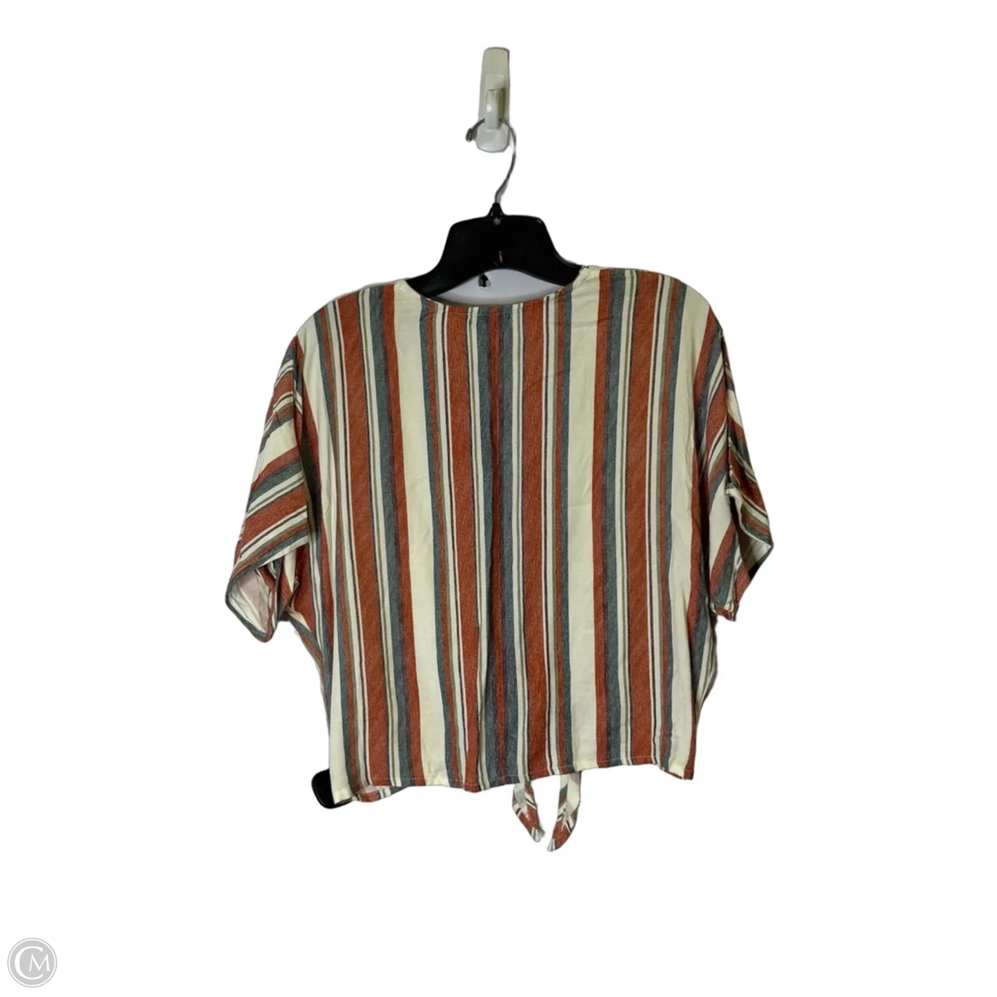 Top Short Sleeve By Style Envy In Striped Pattern, Size: M