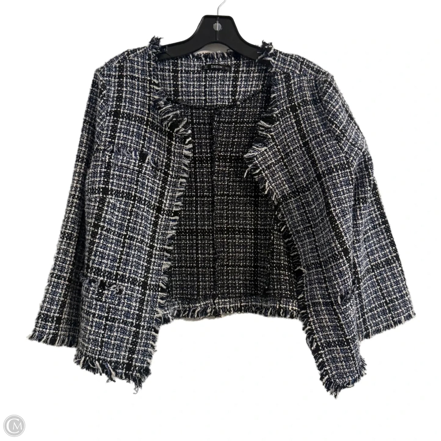 Blazer By Shein In Black & Blue, Size: S