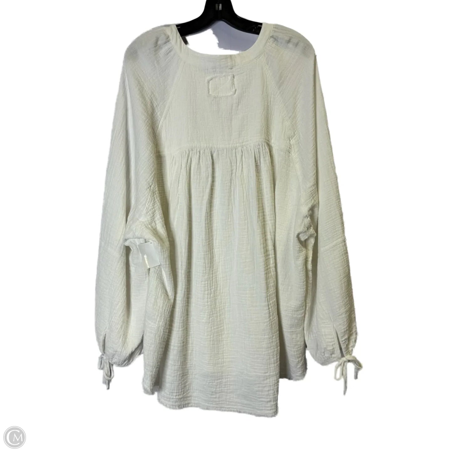 Top Long Sleeve By Aerie In White, Size: Xl