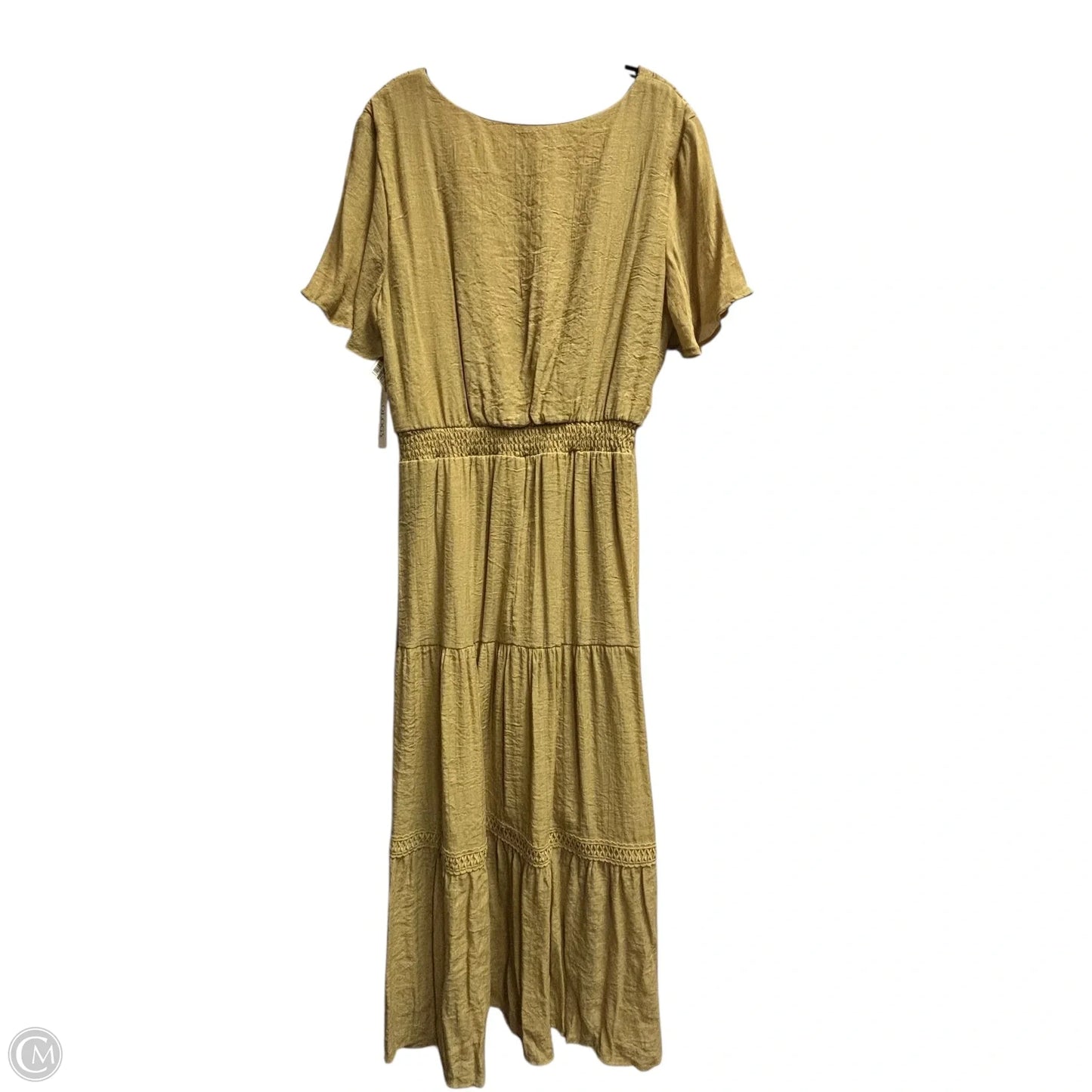 Dress Casual Maxi By Luxology In Yellow, Size: L