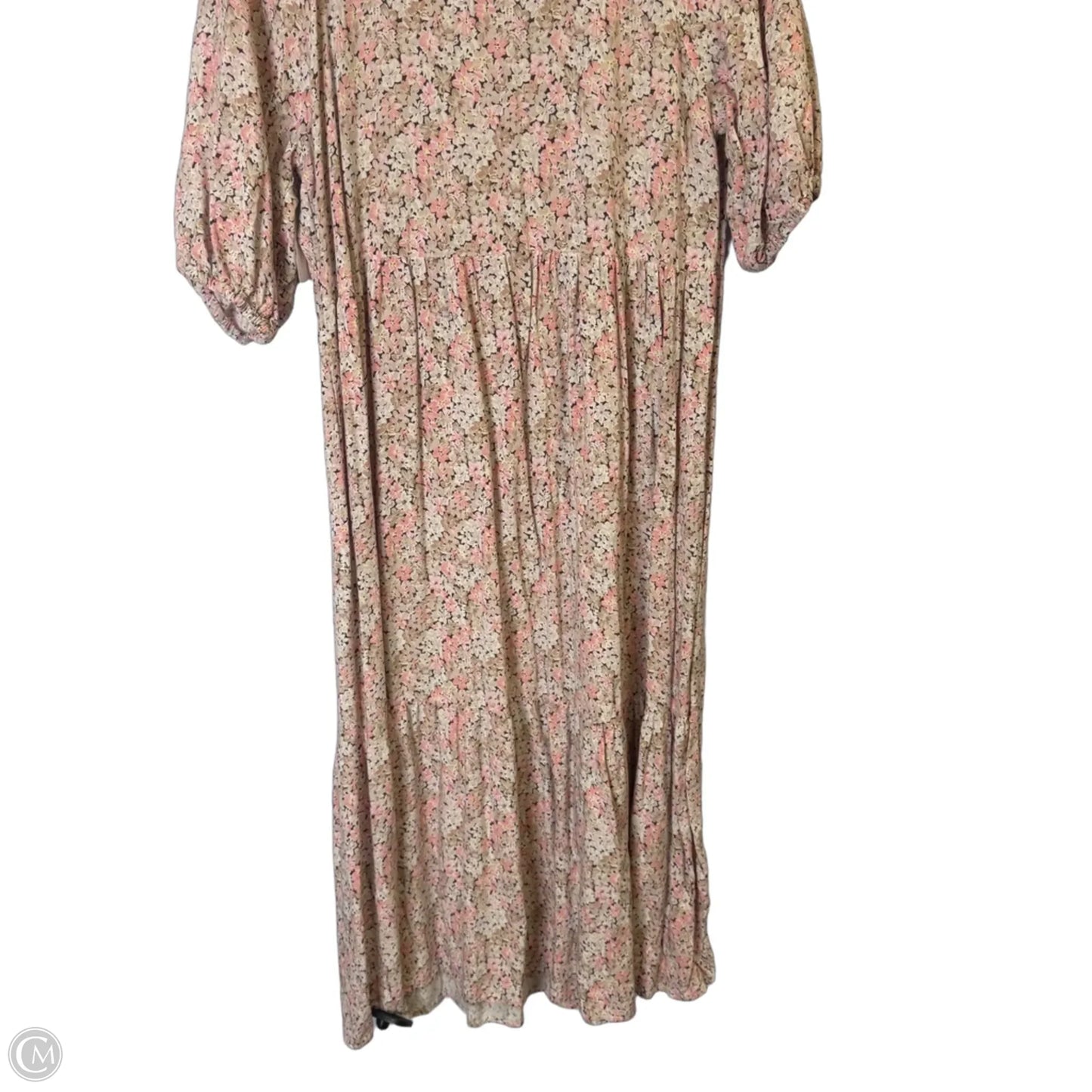 Dress Casual Midi By H&m In Pink, Size: M