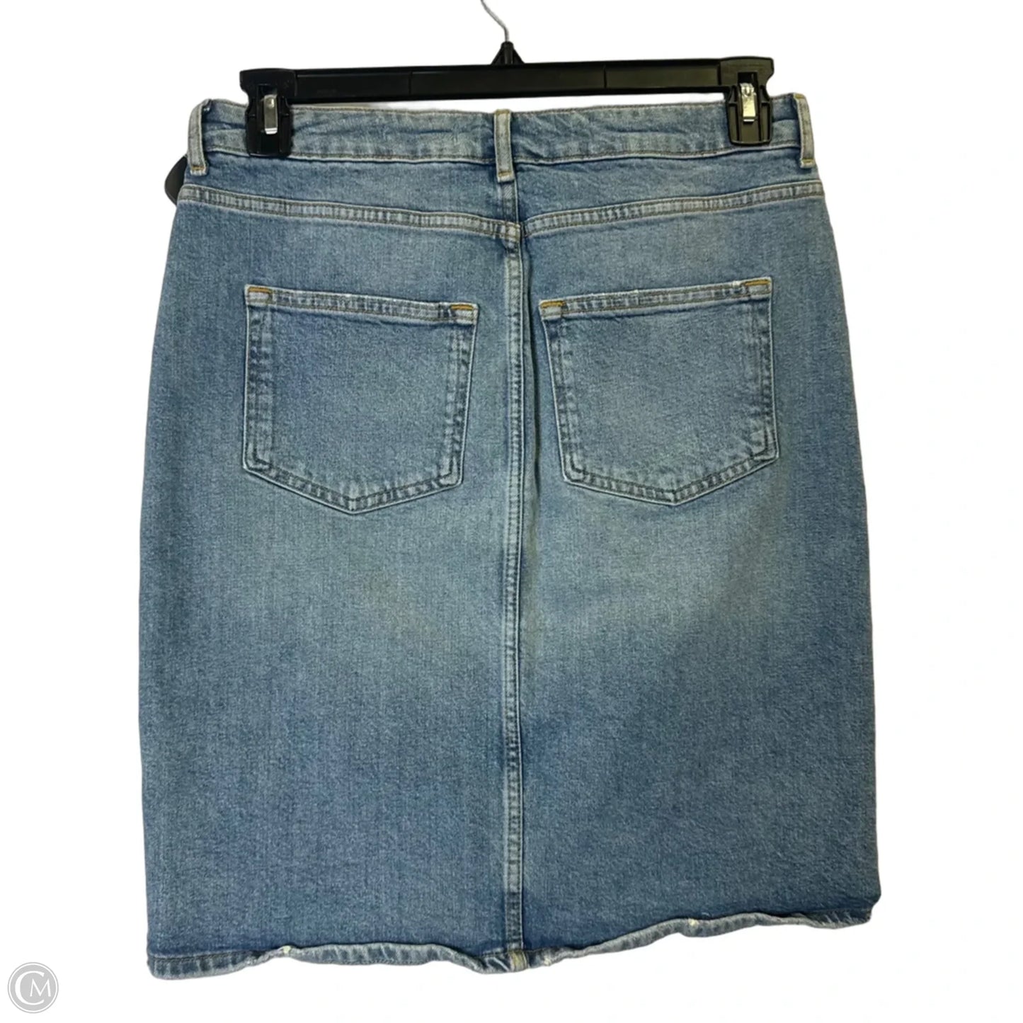 Skirt Midi By Anthropologie In Blue Denim, Size: 12