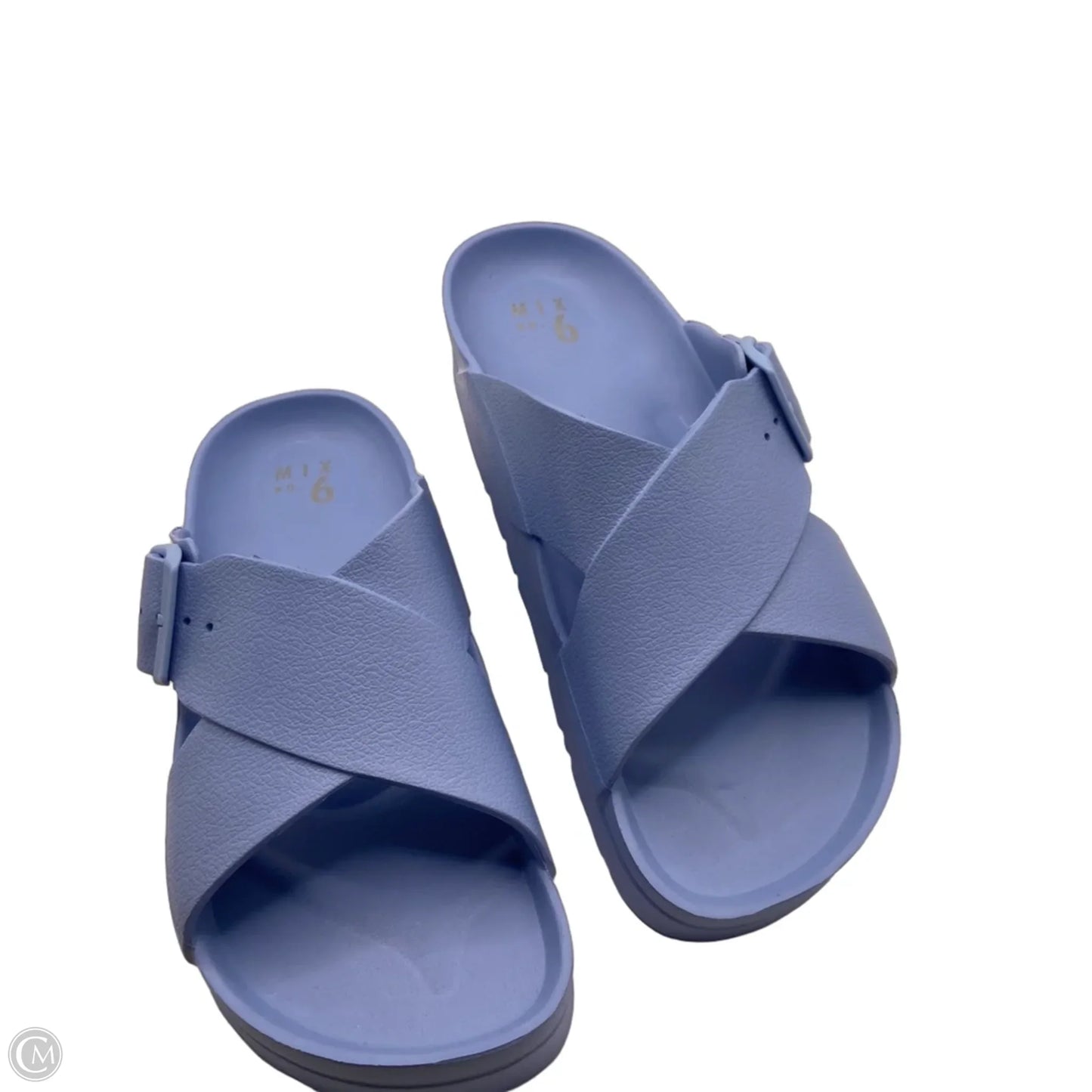 Sandals Heels Platform By Mix No 6 In Blue, Size: 8