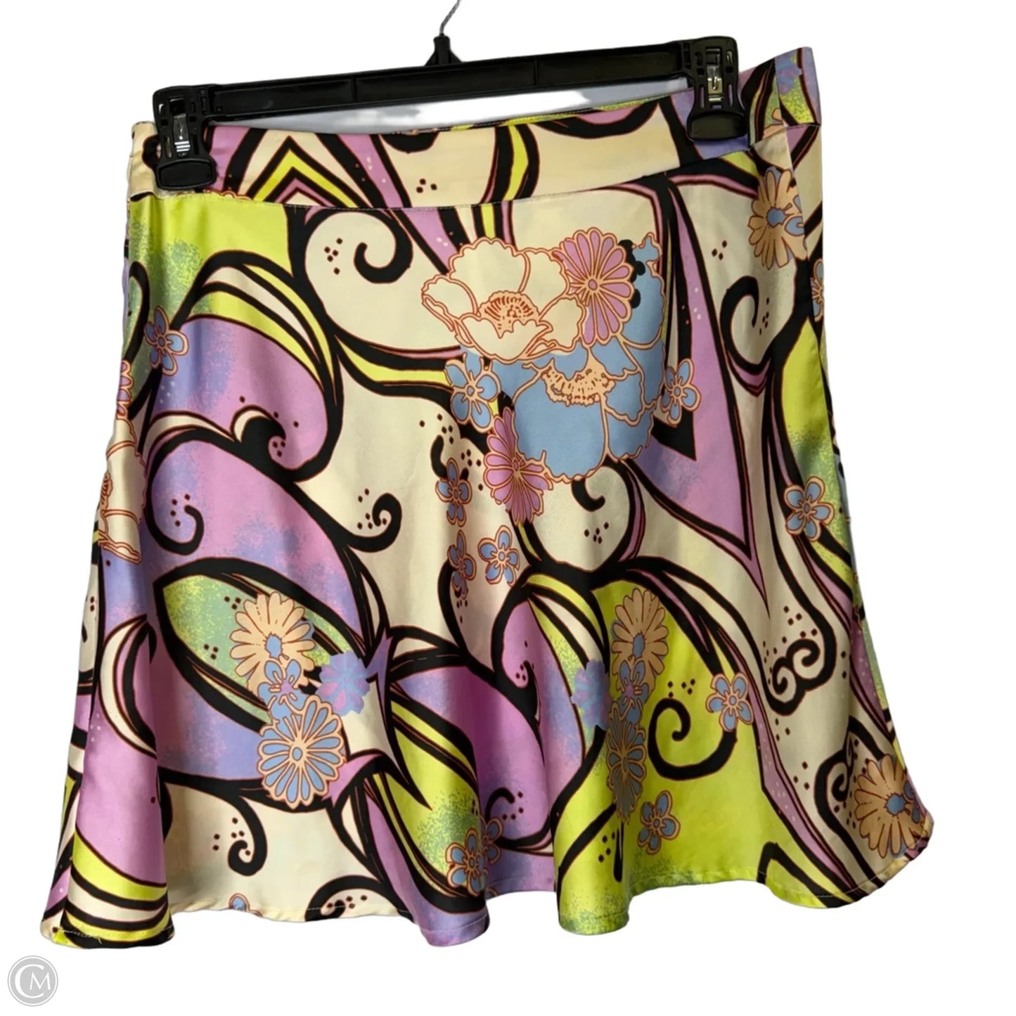 Skirt Mini & Short By Free People In Green & Pink, Size: 12