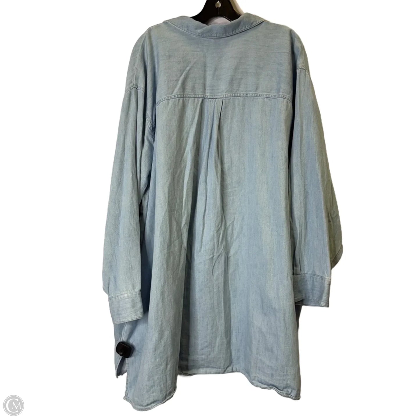 Top Long Sleeve By Old Navy In Blue Denim, Size: 4x