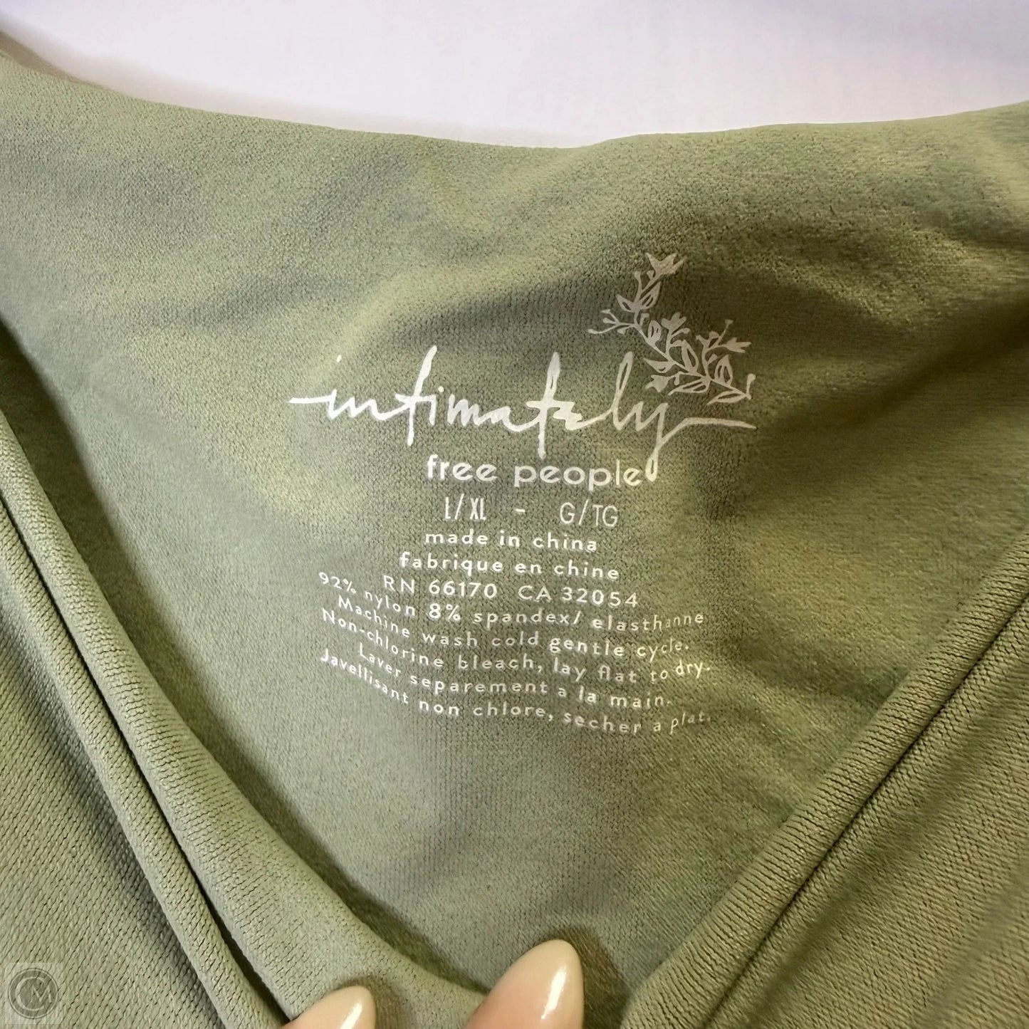 Bodysuit By Free People In Green, Size: L