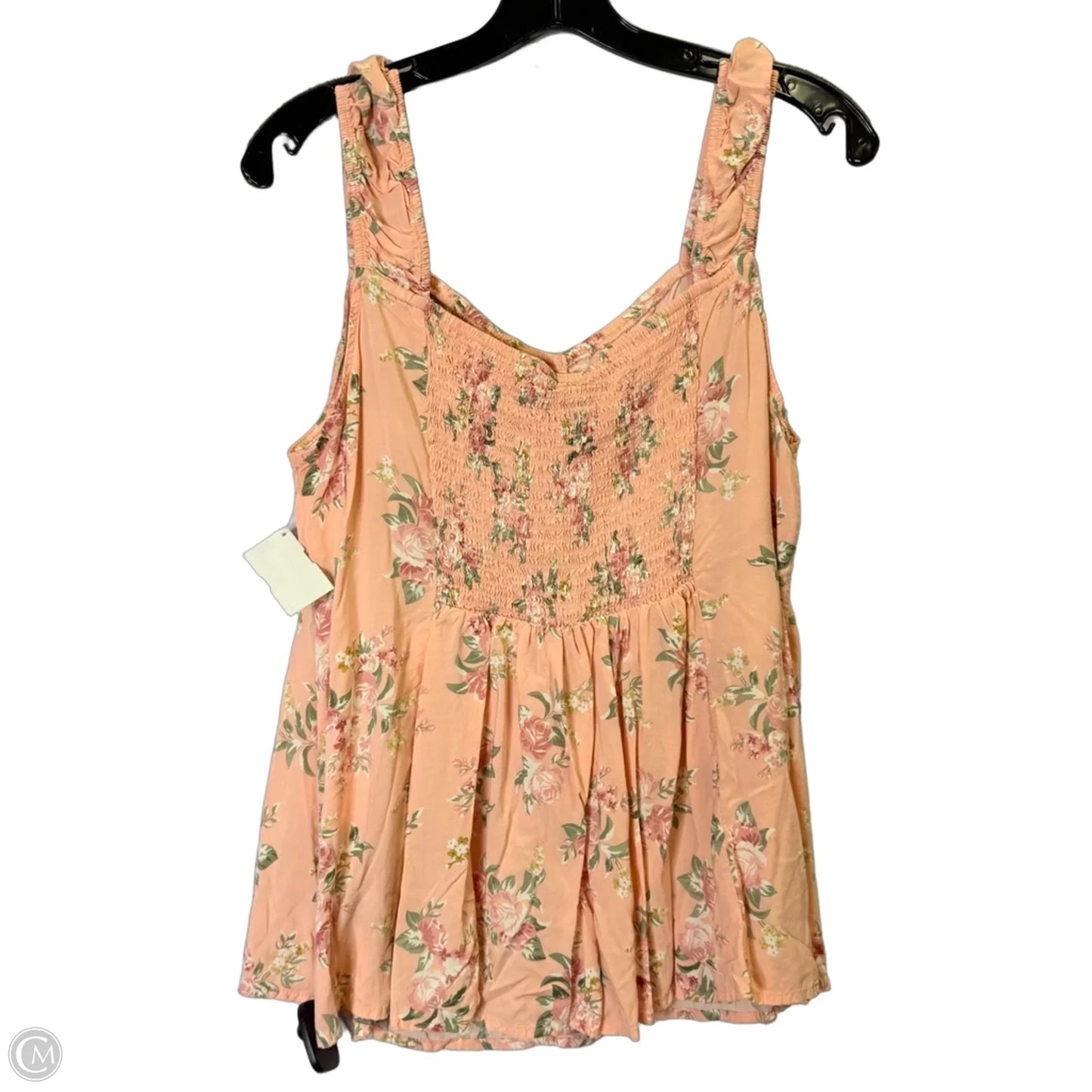 Top Sleeveless By Torrid In Floral Print, Size: 1x