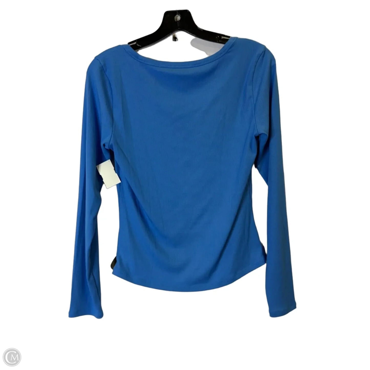 Athletic Top Long Sleeve Collar By Athleta In Blue, Size: M
