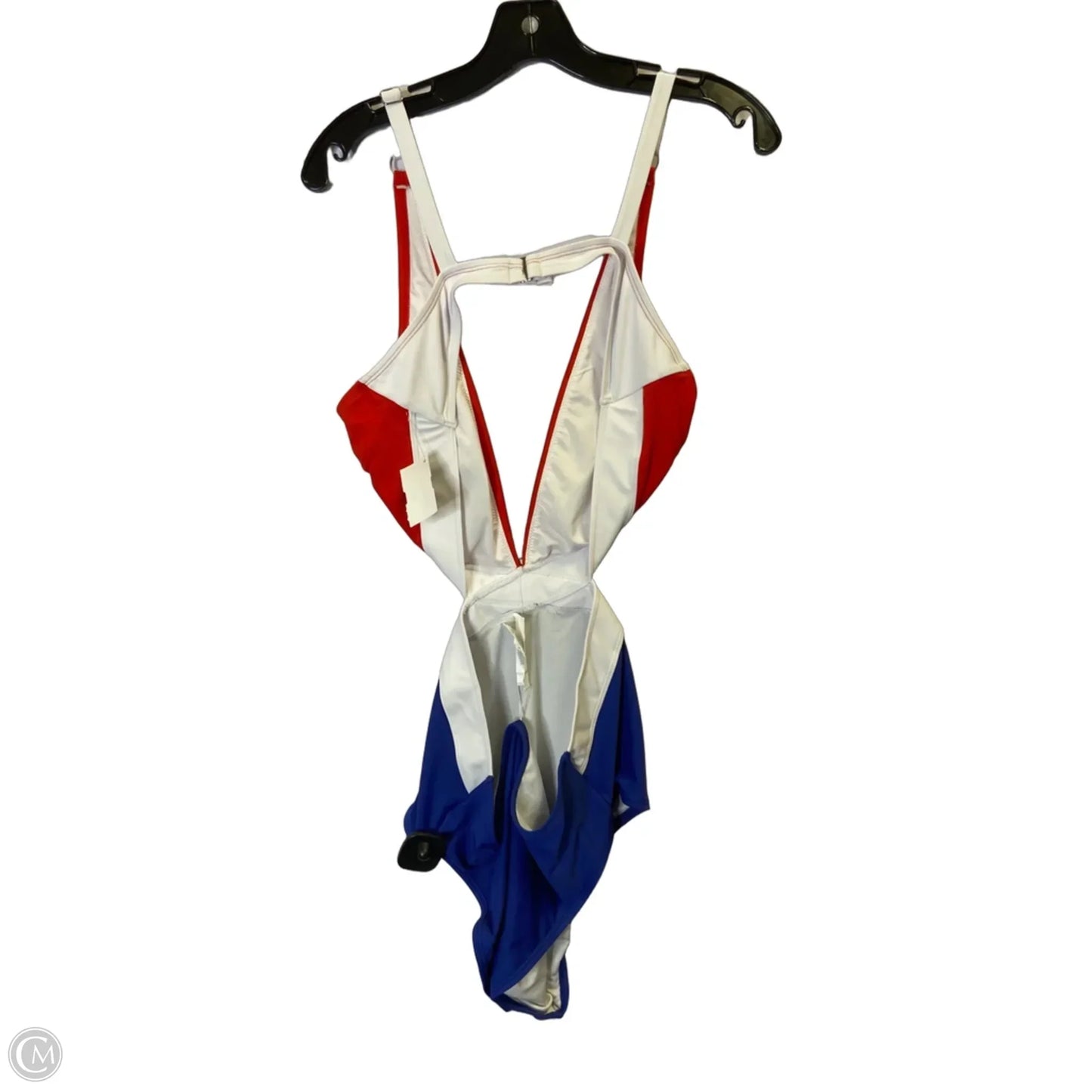 Swimsuit By Cupshe In Blue & Red & White, Size: Xl