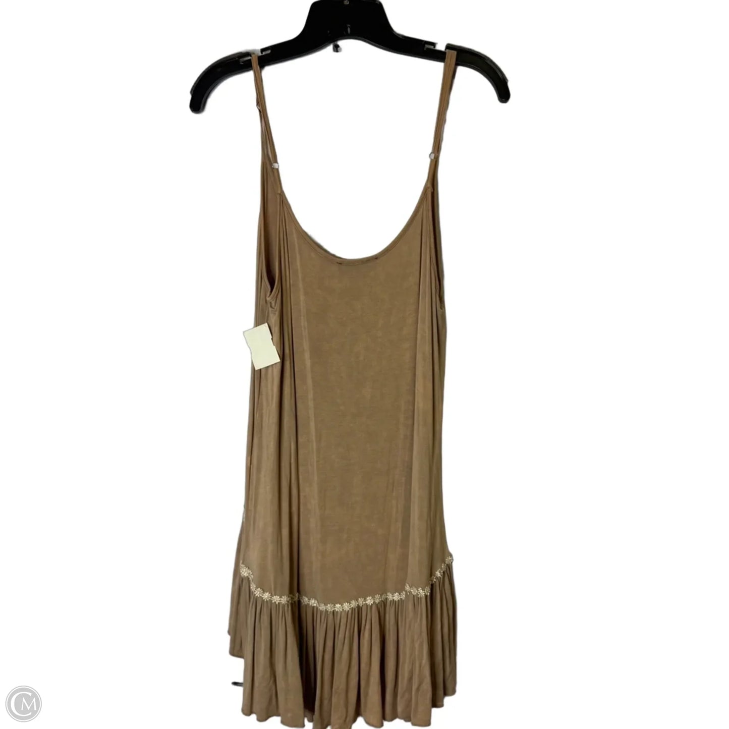 Top Sleeveless By Pol In Tan, Size: M