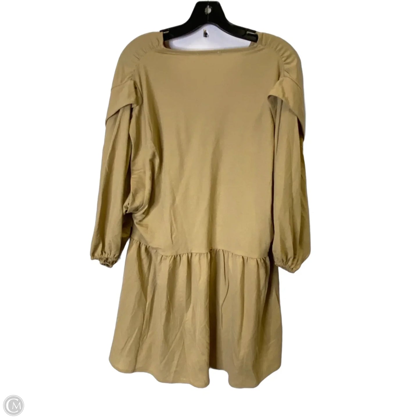 Top Short Sleeve By Mng In Tan, Size: M