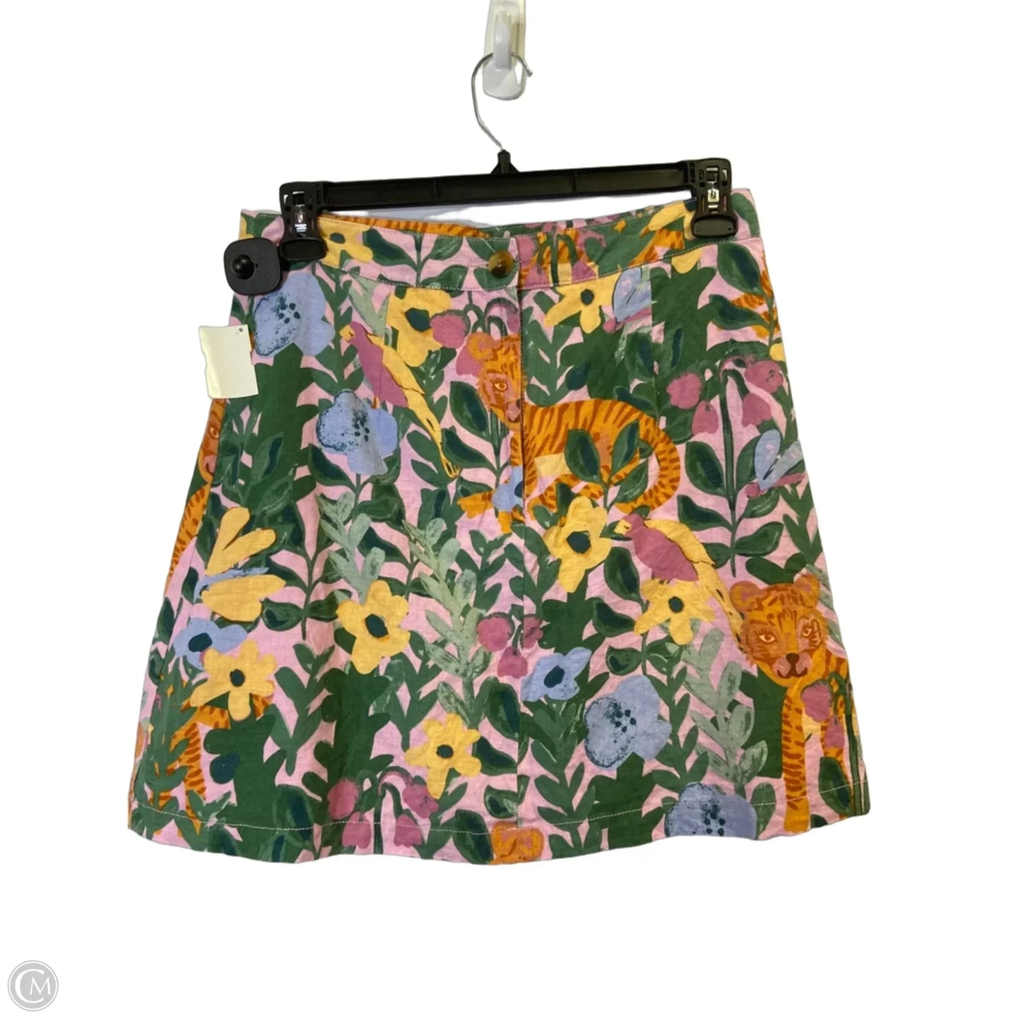 Skirt Mini & Short By Clothes Mentor In Green & Pink, Size: 12