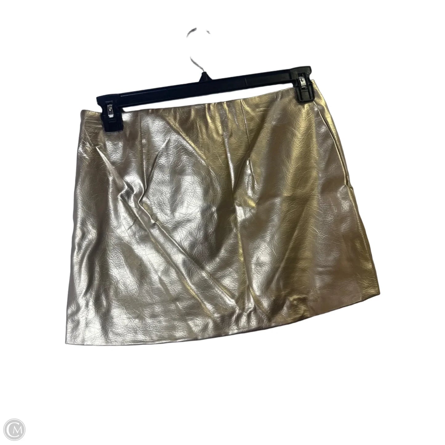 Skirt Mini & Short By Future Collective In Gold, Size: S