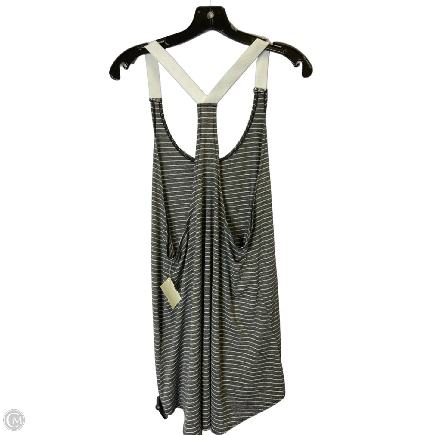 Athletic Tank Top By Nike Apparel In Striped Pattern, Size: L