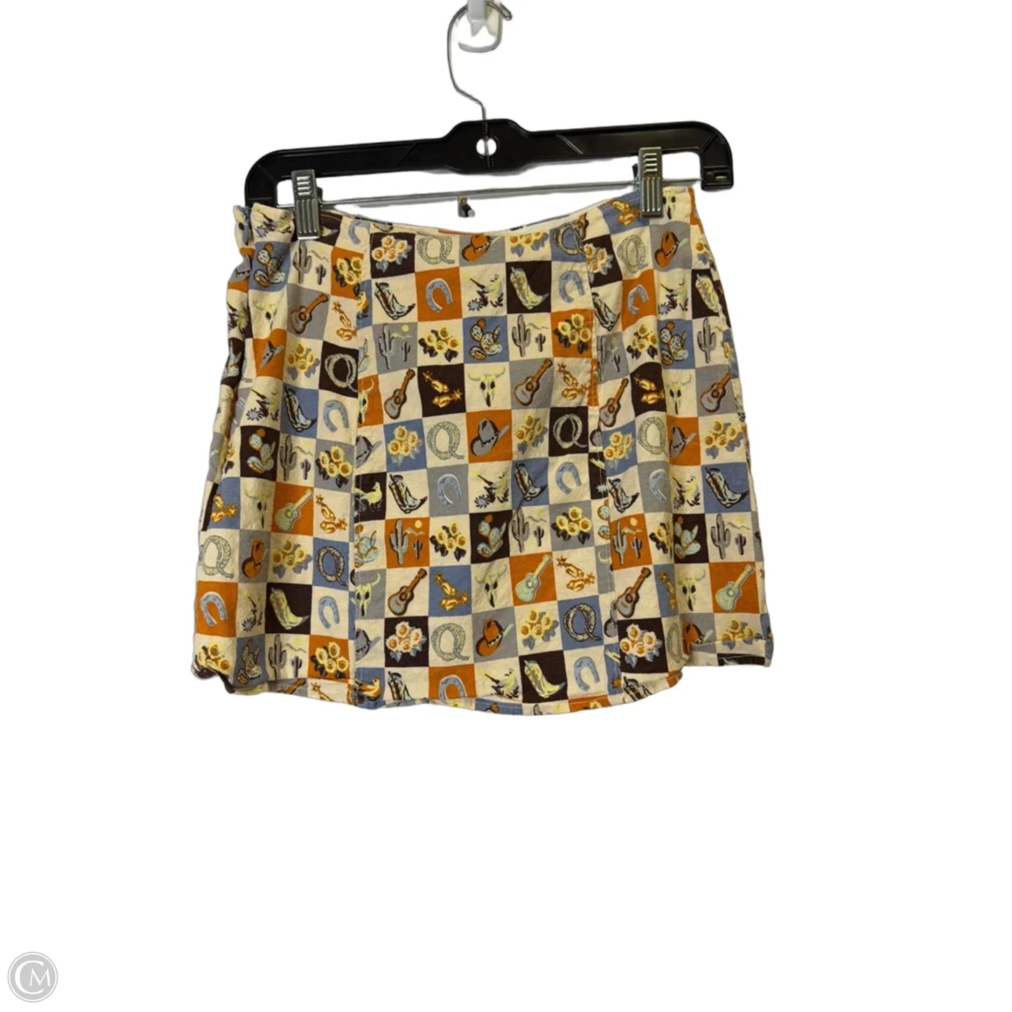 Skirt Mini & Short By Urban Outfitters In Checkered Pattern, Size: M