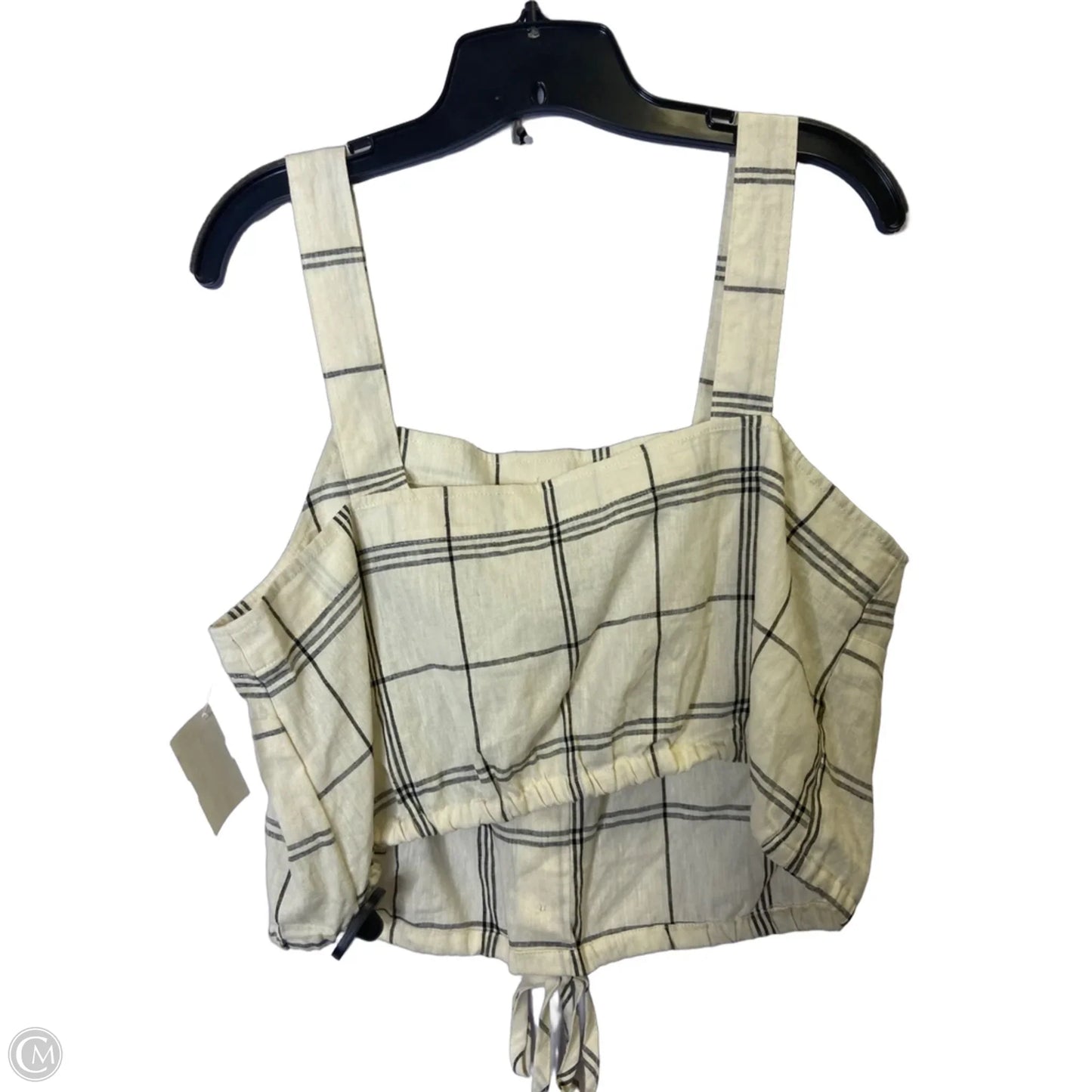 Top Sleeveless By A New Day In Cream, Size: L