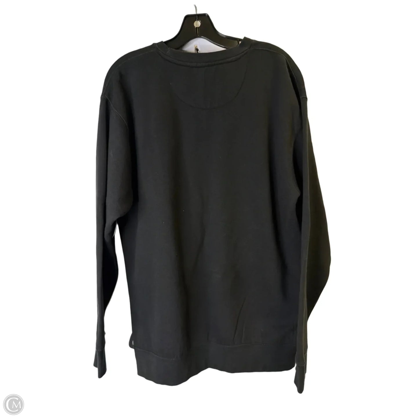 Sweatshirt Crewneck By Clothes Mentor In Black, Size: L
