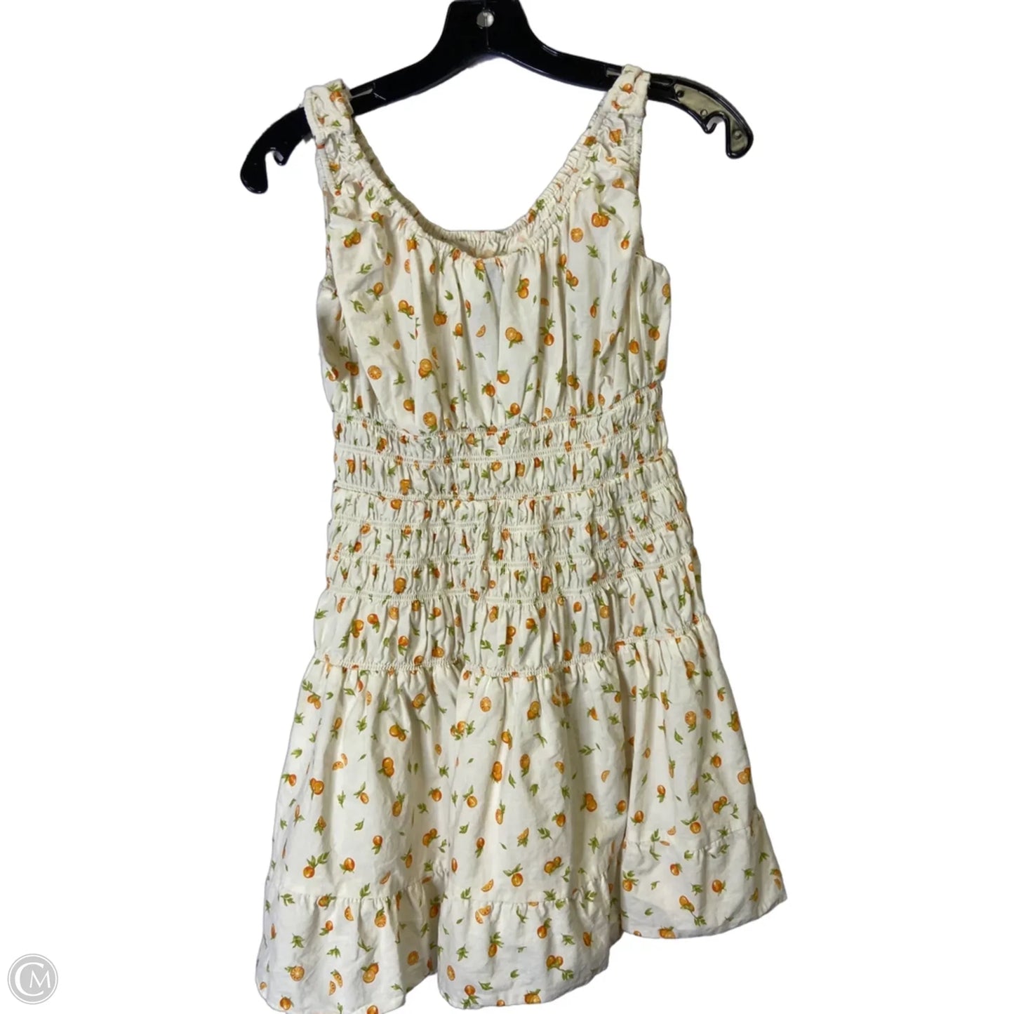 Dress Casual Short By Divided In Cream & Orange, Size: S