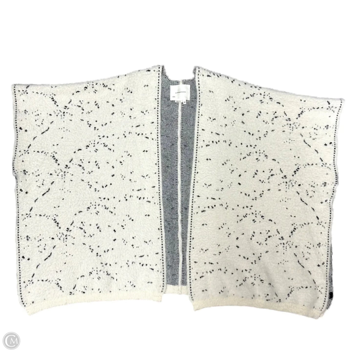 Sweater Cardigan By Anthropologie In Black & White, Size: Osfm