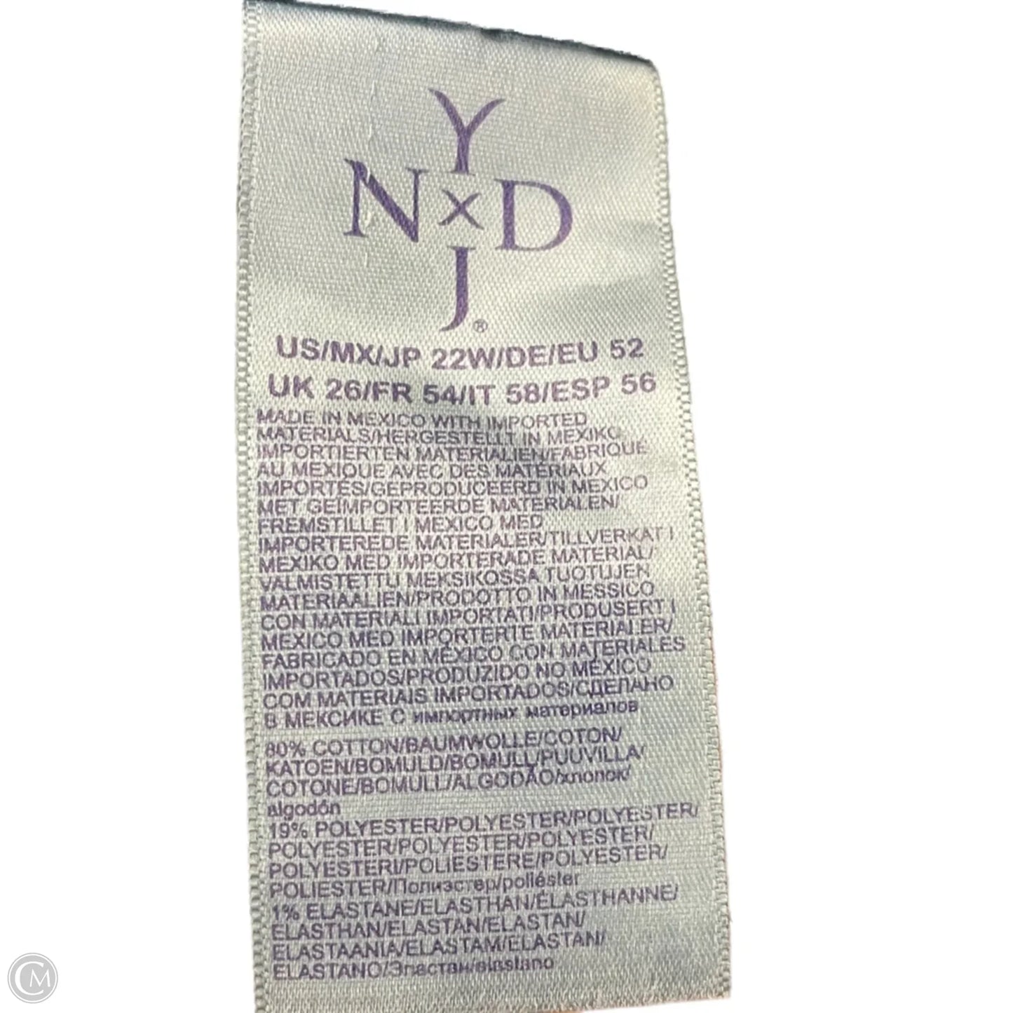 Shorts By Not Your Daughters Jeans In Blue Denim, Size: 22