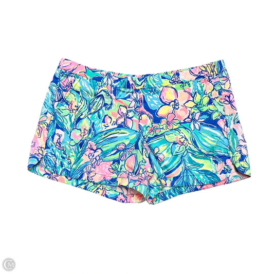 Shorts Designer By Lilly Pulitzer In Green & Pink, Size: L
