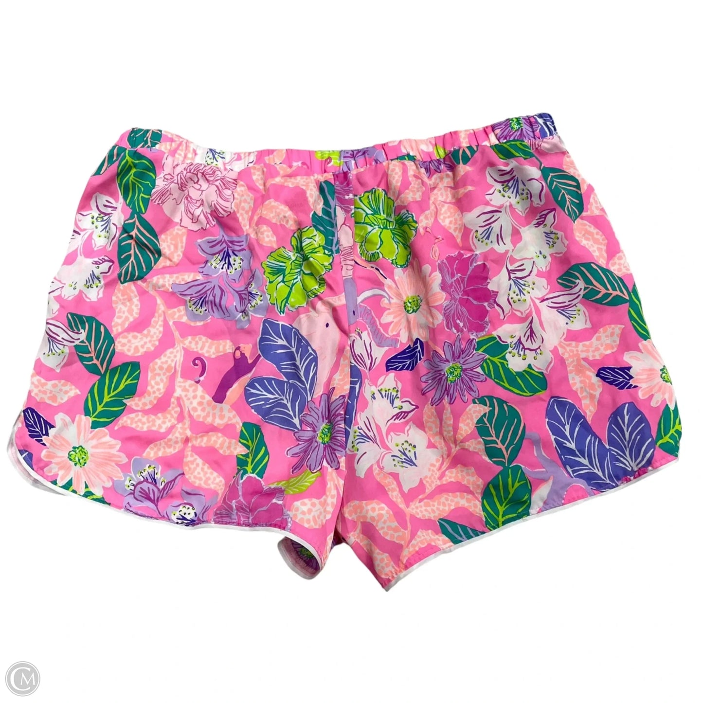 Shorts Designer By Lilly Pulitzer In Pink & Purple, Size: L
