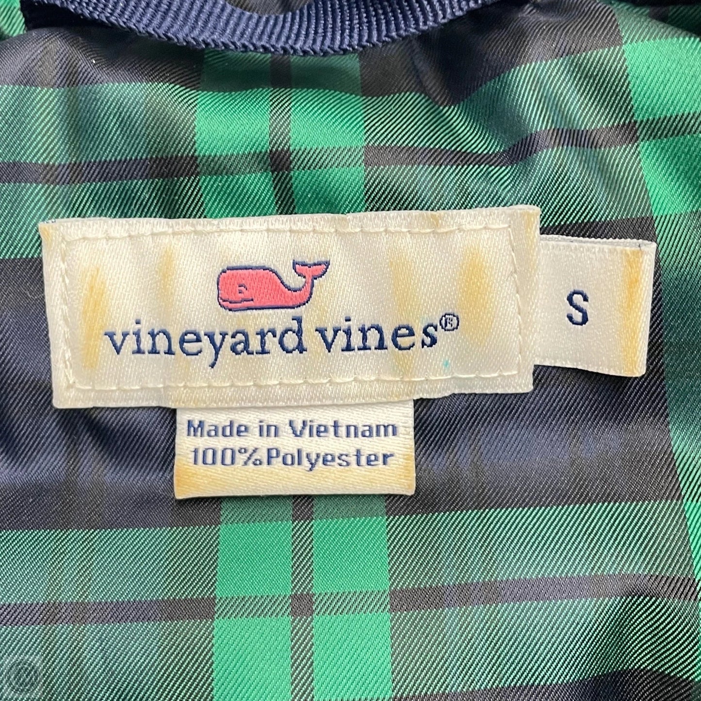 Vest Puffer & Quilted By Vineyard Vines In Blue & Green, Size: S