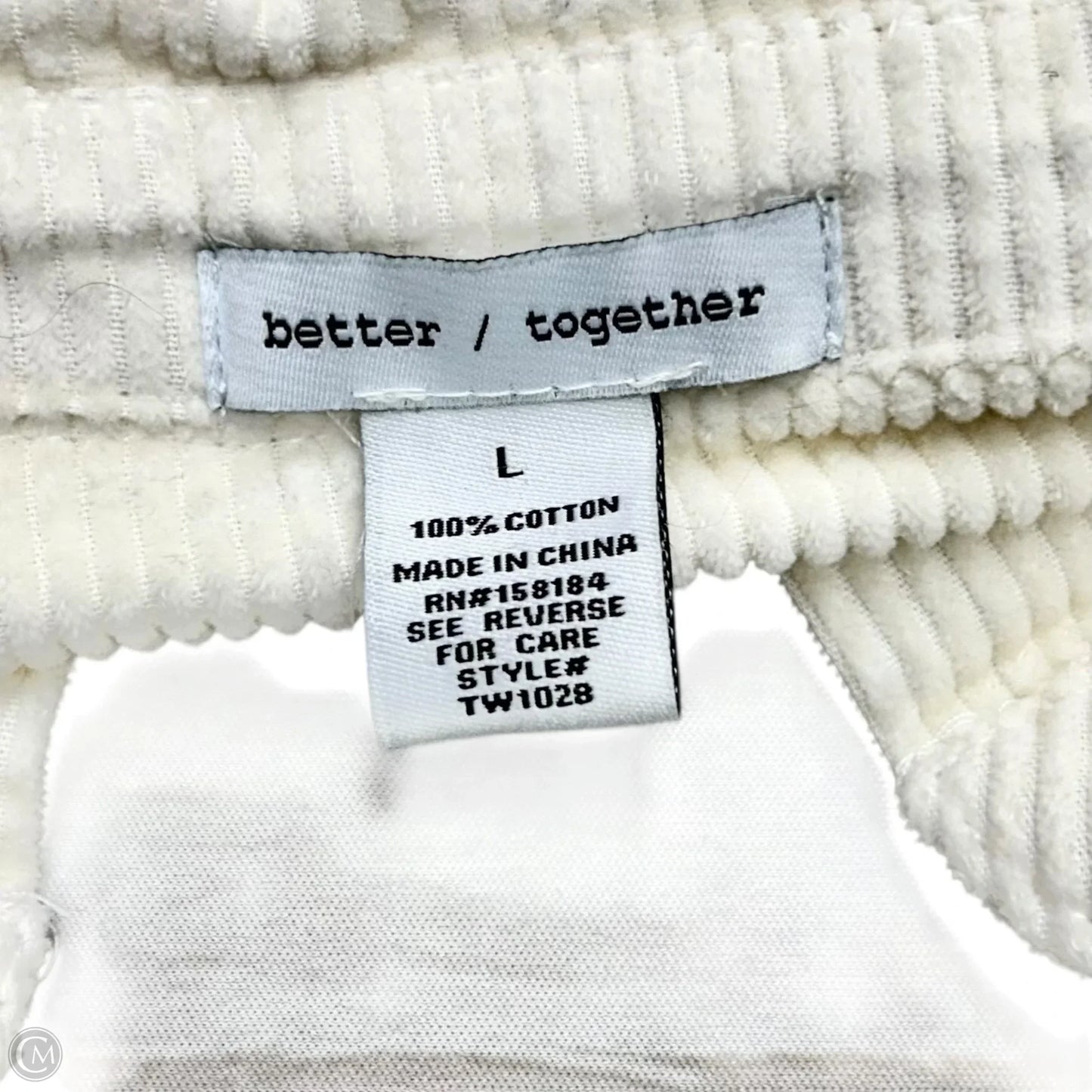 Jacket Shirt By Better/Together In Cream, Size: L