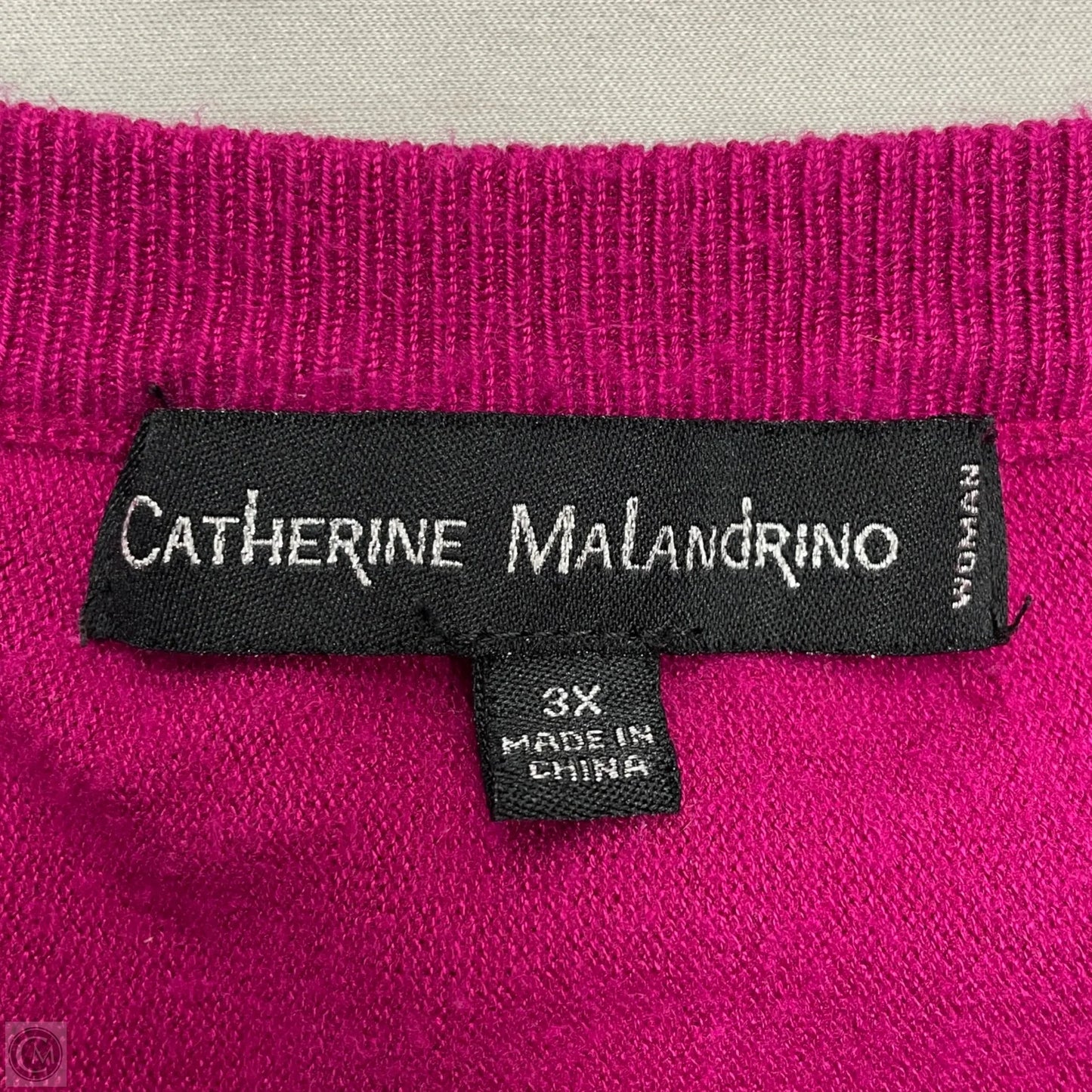 Sweater By Catherine Malandrino In Pink, Size: 3x