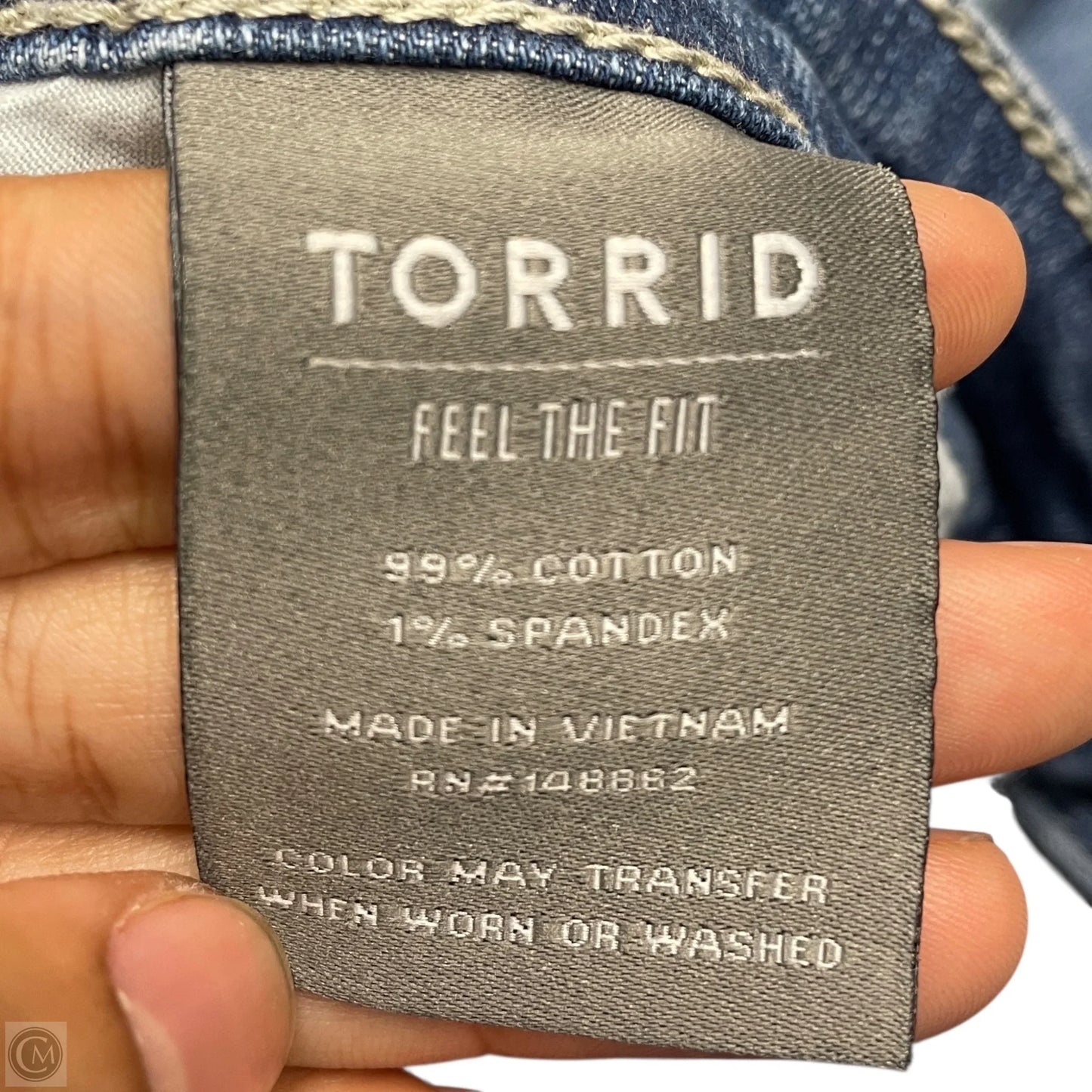 Jeans Skinny By Torrid In Blue Denim, Size: 24