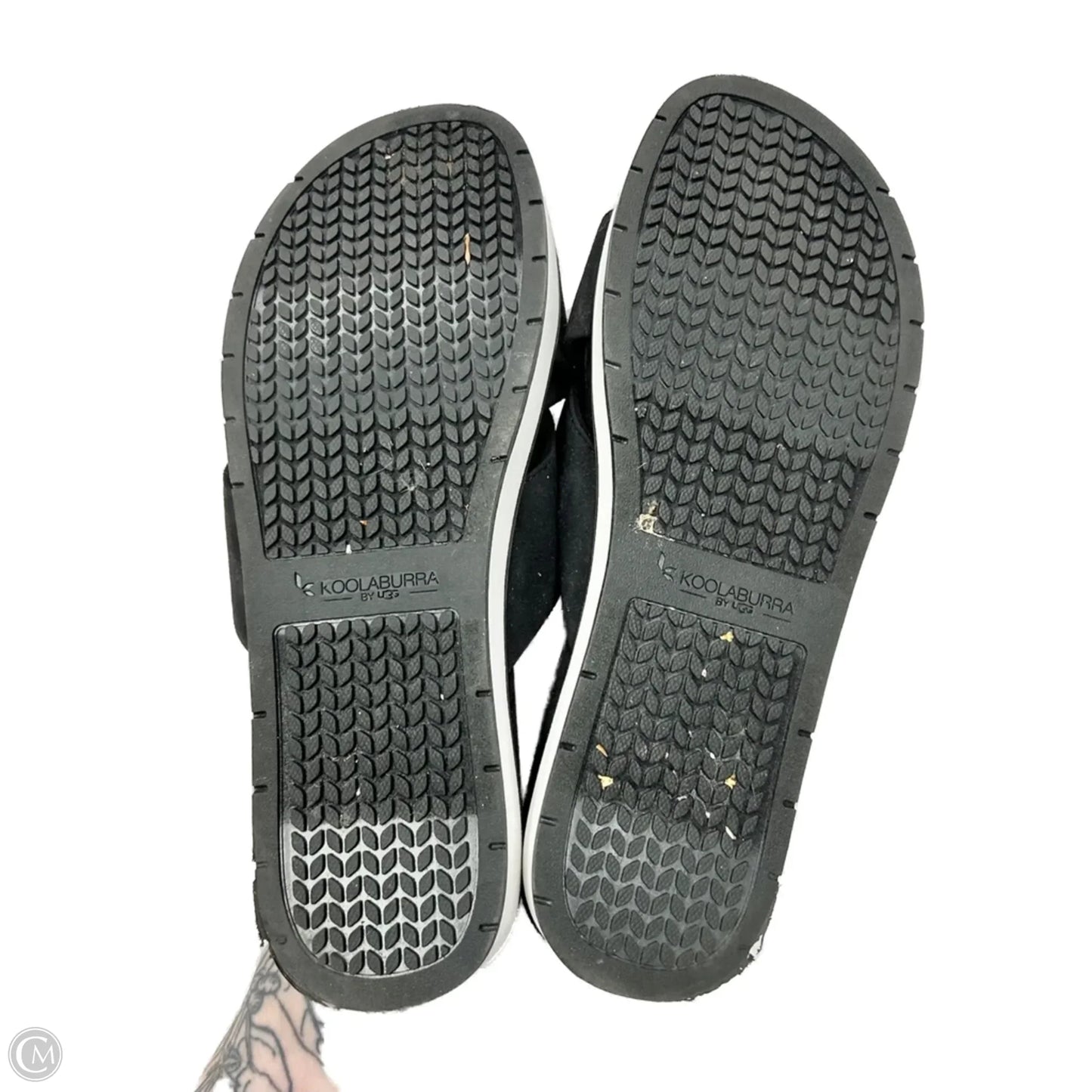 Sandals Flats By Koolaburra By Ugg In Black, Size: 11