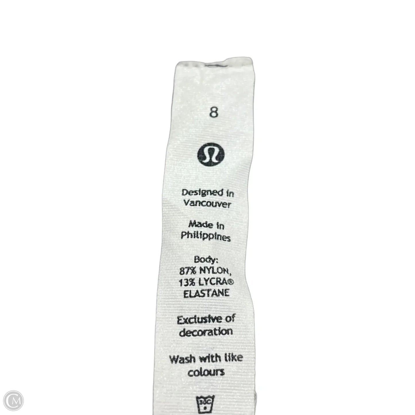 Athletic Top Long Sleeve Collar By Lululemon In Grey, Size: M