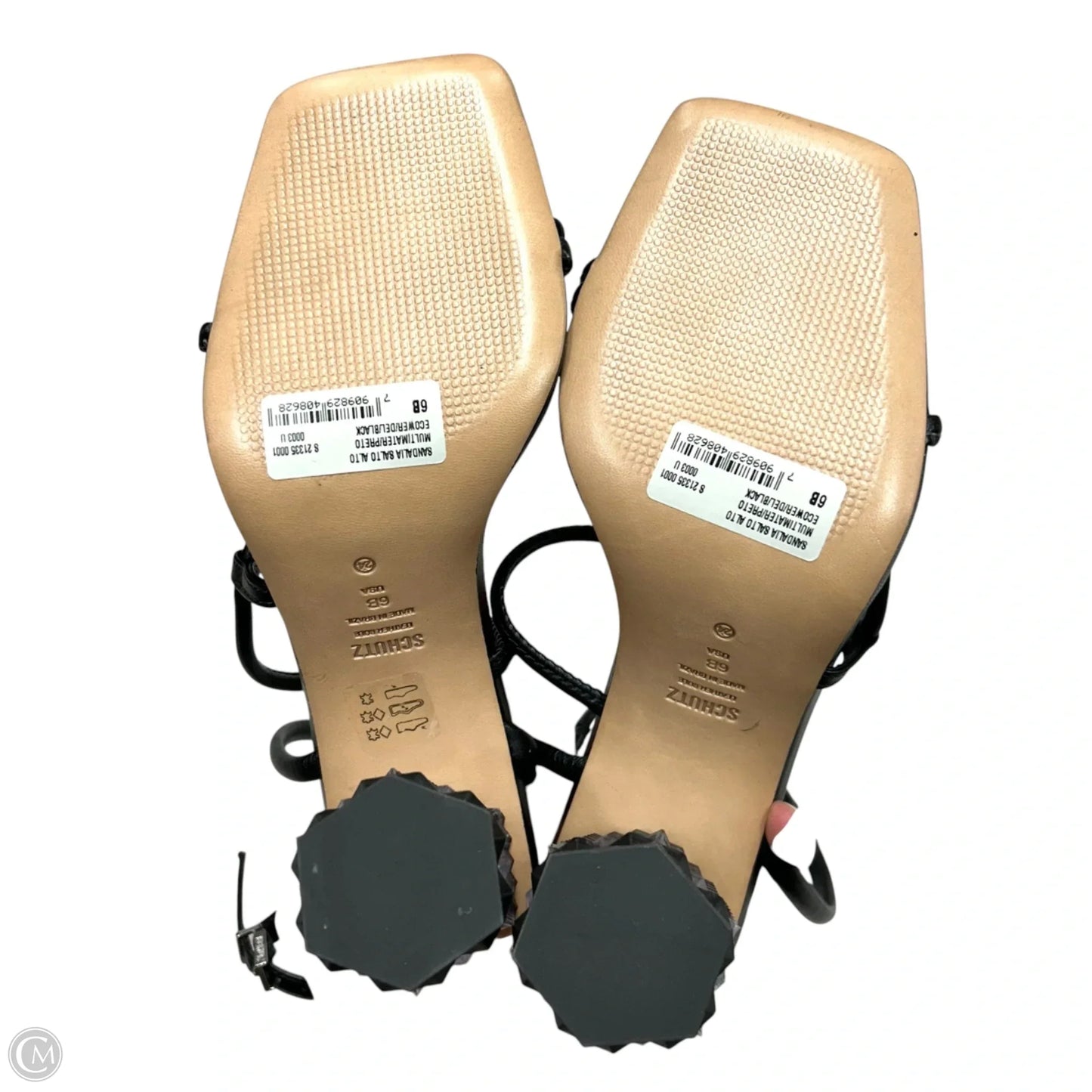 Sandals Heels Block By Schutz In Black, Size: 6
