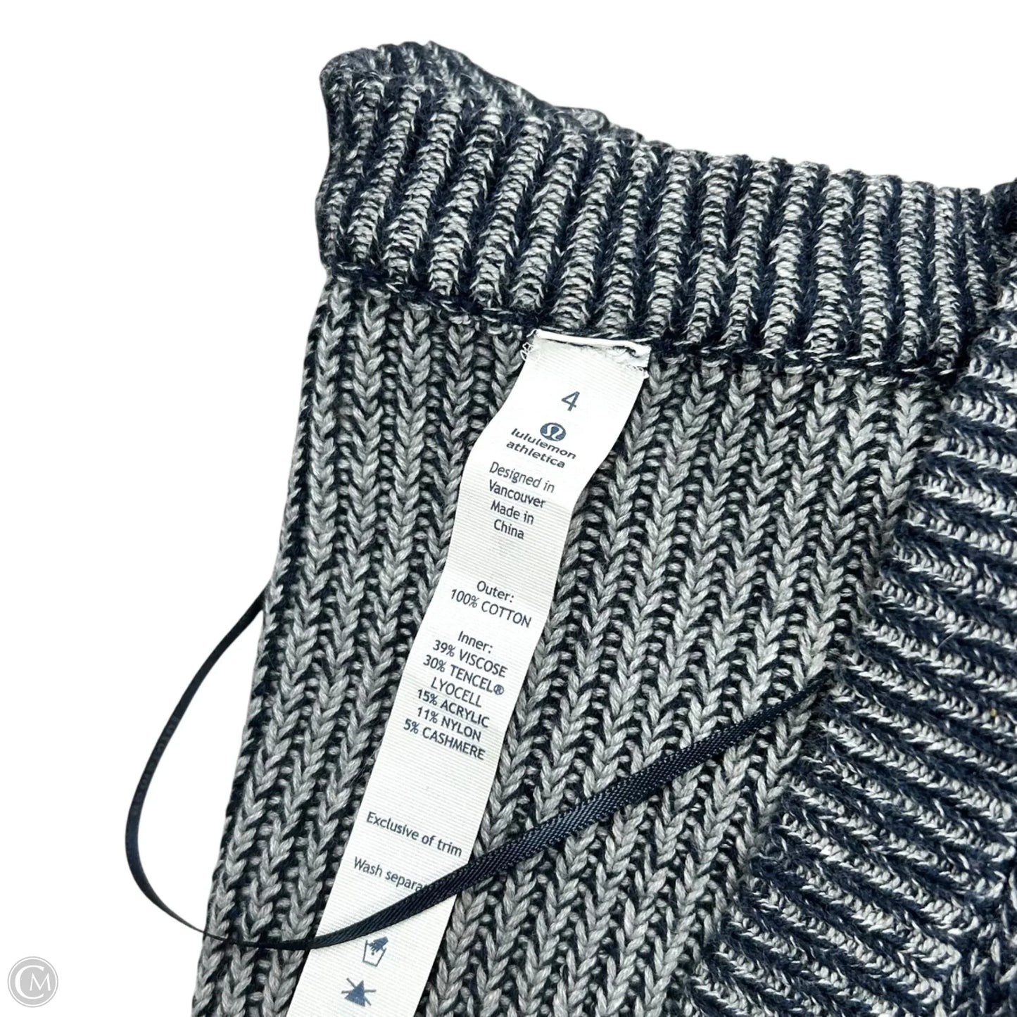 Sweater Cardigan By Lululemon In Navy, Size: S