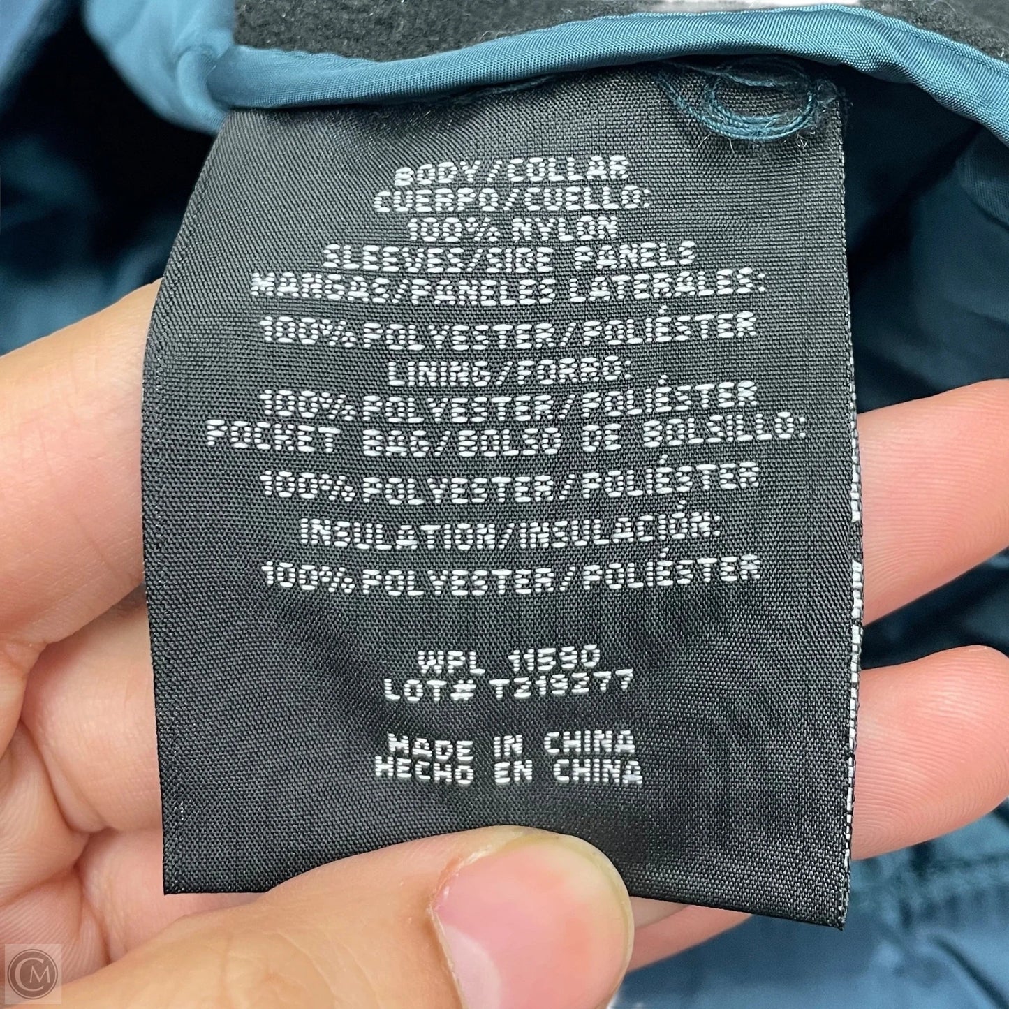 Jacket Puffer & Quilted By 32 Degrees In Black & Blue, Size: L