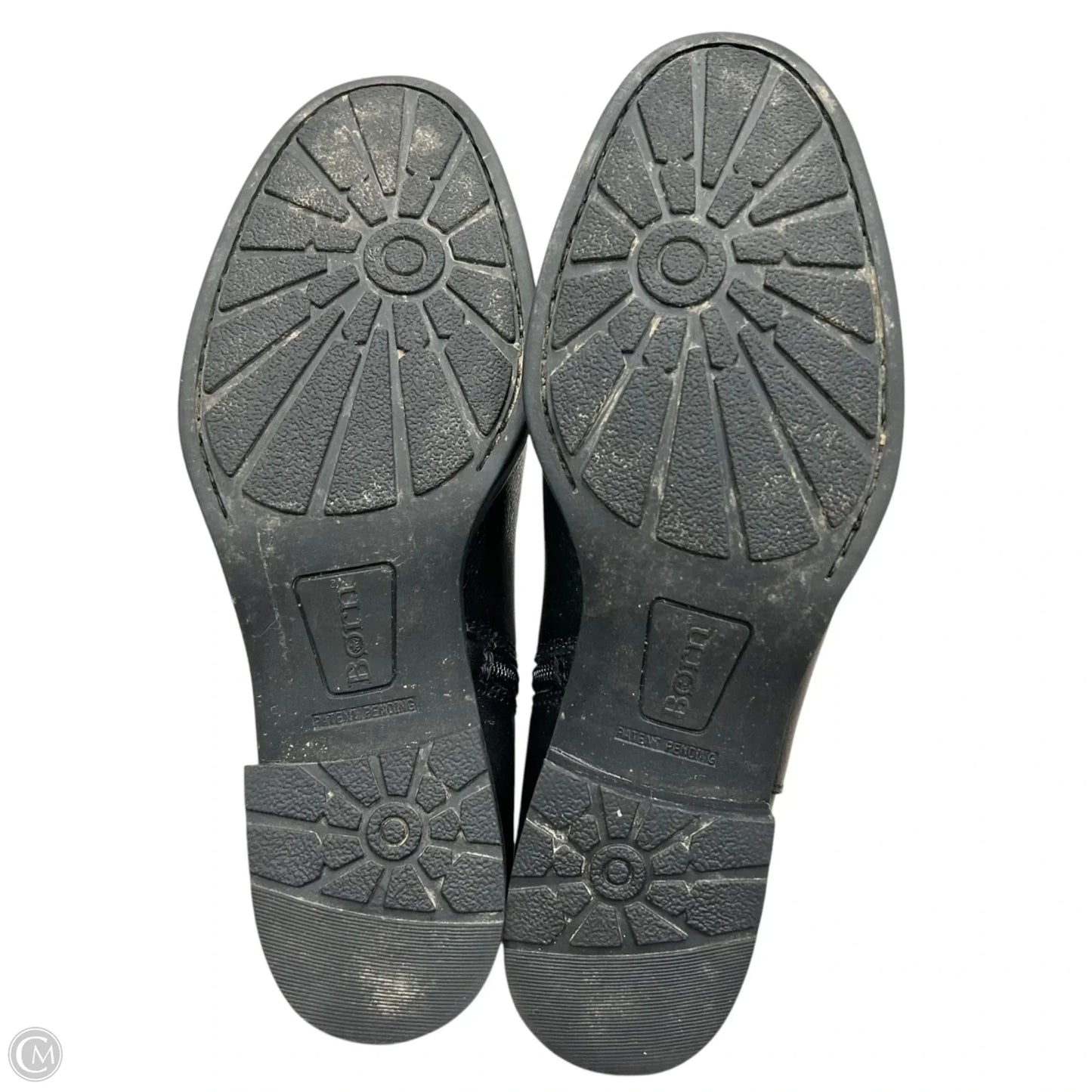 Boots Leather By Born In Black, Size: 6.5