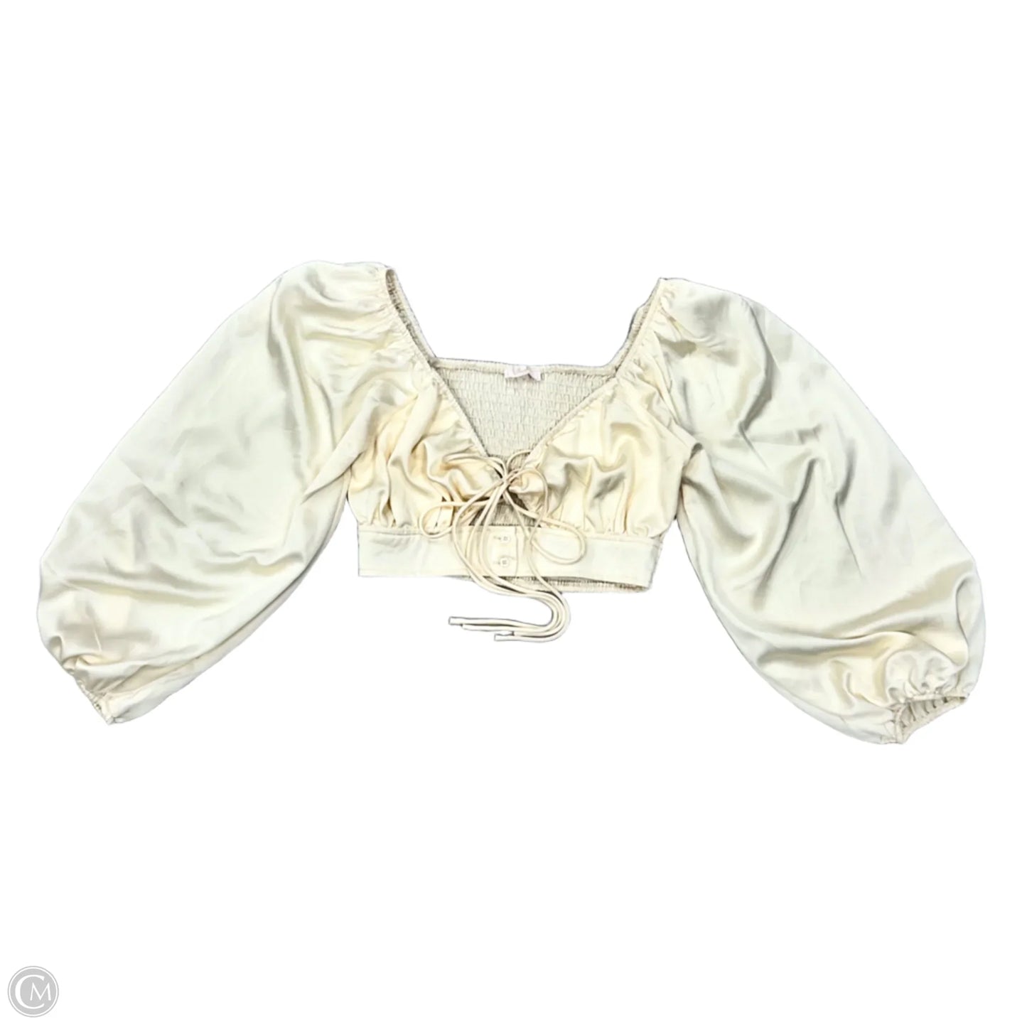 Top Long Sleeve By Blush In Ivory, Size: M