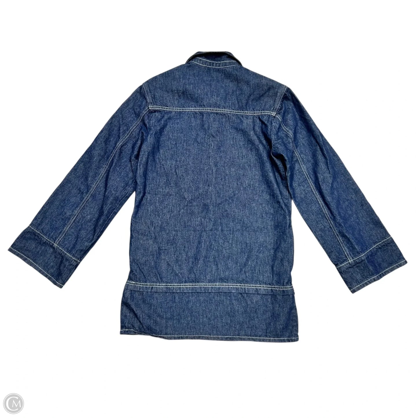 Tunic Long Sleeve By Pilcro In Blue Denim, Size: Xxs