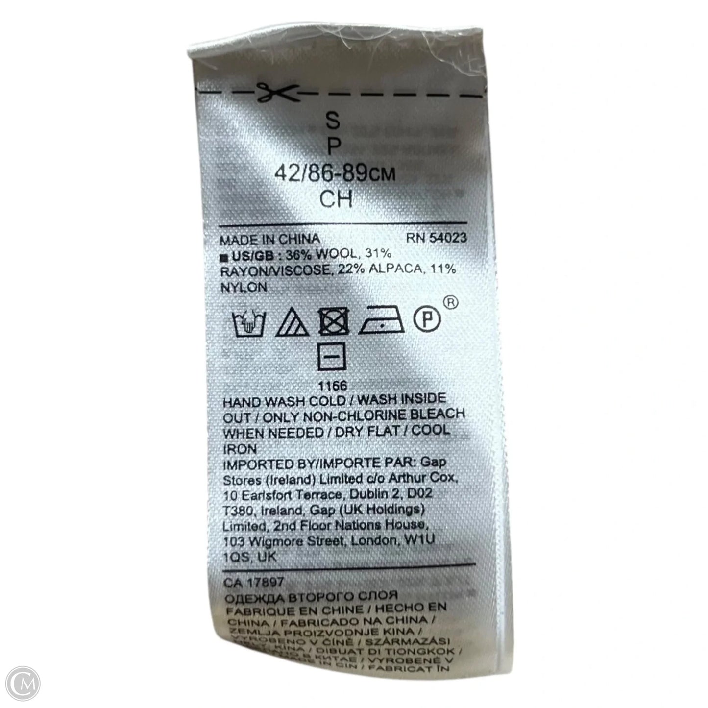 Sweater By Banana Republic In Tan & White, Size: S