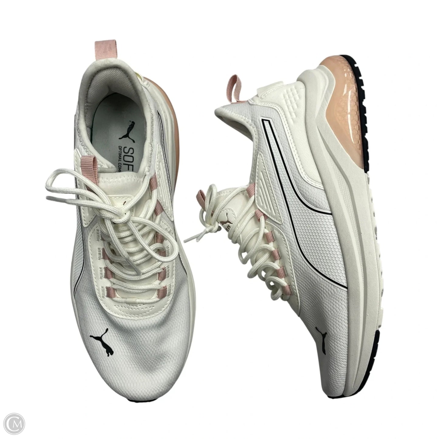 Shoes Athletic By Puma In Pink & White, Size: 9