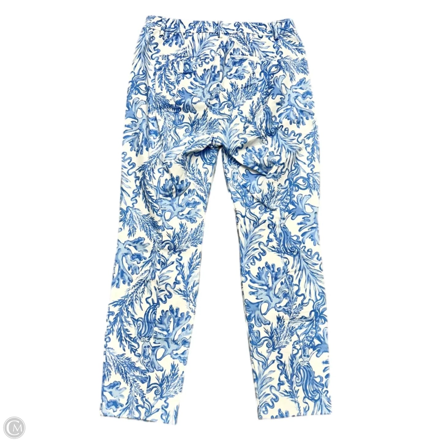 Pants Designer By Lilly Pulitzer In Blue & White, Size: S