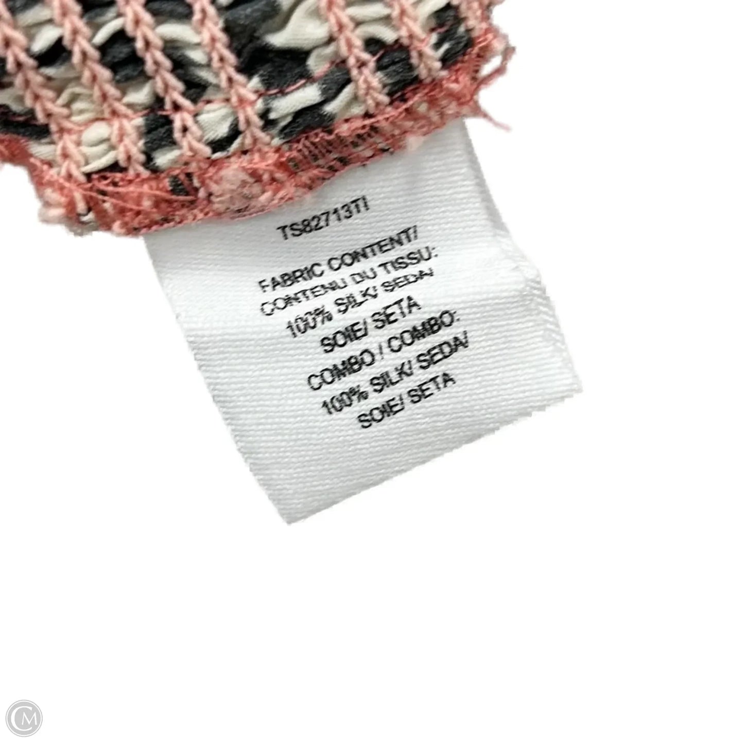 Top Long Sleeve Designer By Derek Lam In Black & Pink, Size: Xs