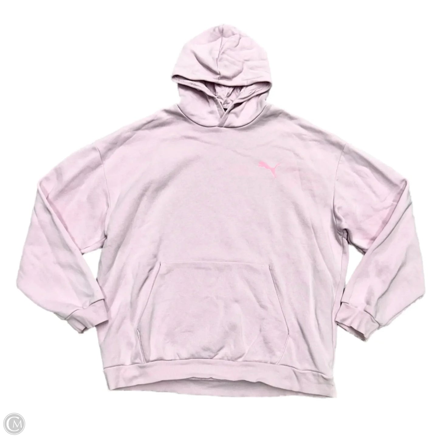 Sweatshirt Hoodie By Puma In Pink, Size: Xl